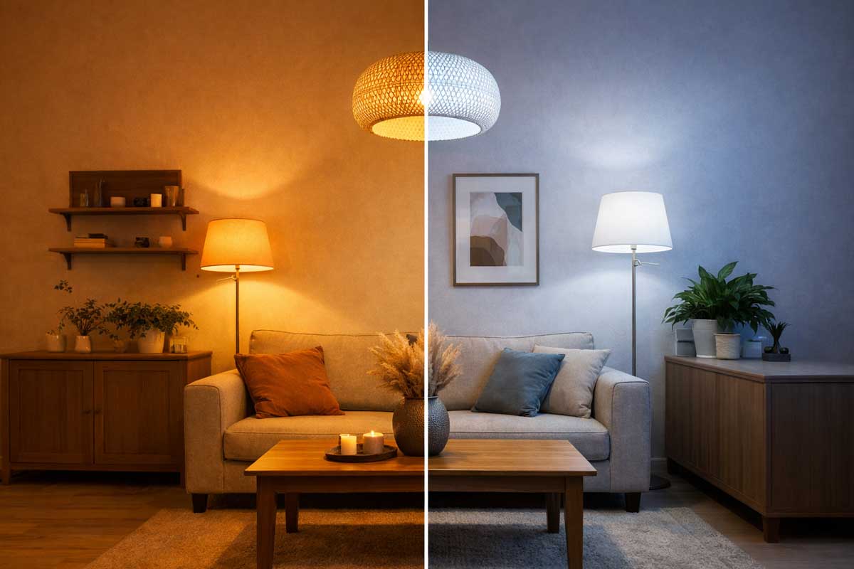 Jak osvětlení ovlivňuje barvy v interiéru