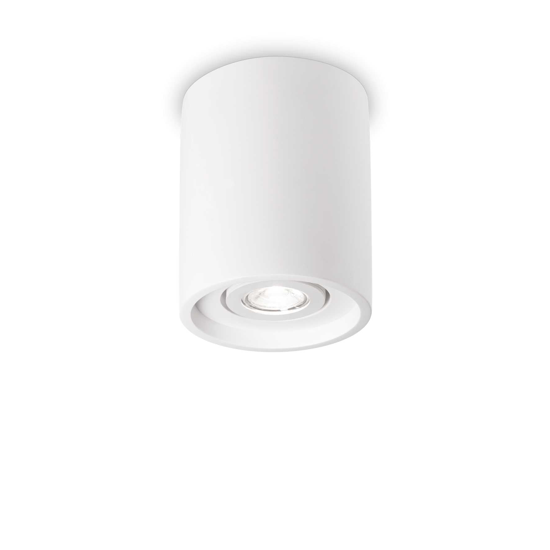 Ideal lux Oak round GU10 ceiling light white