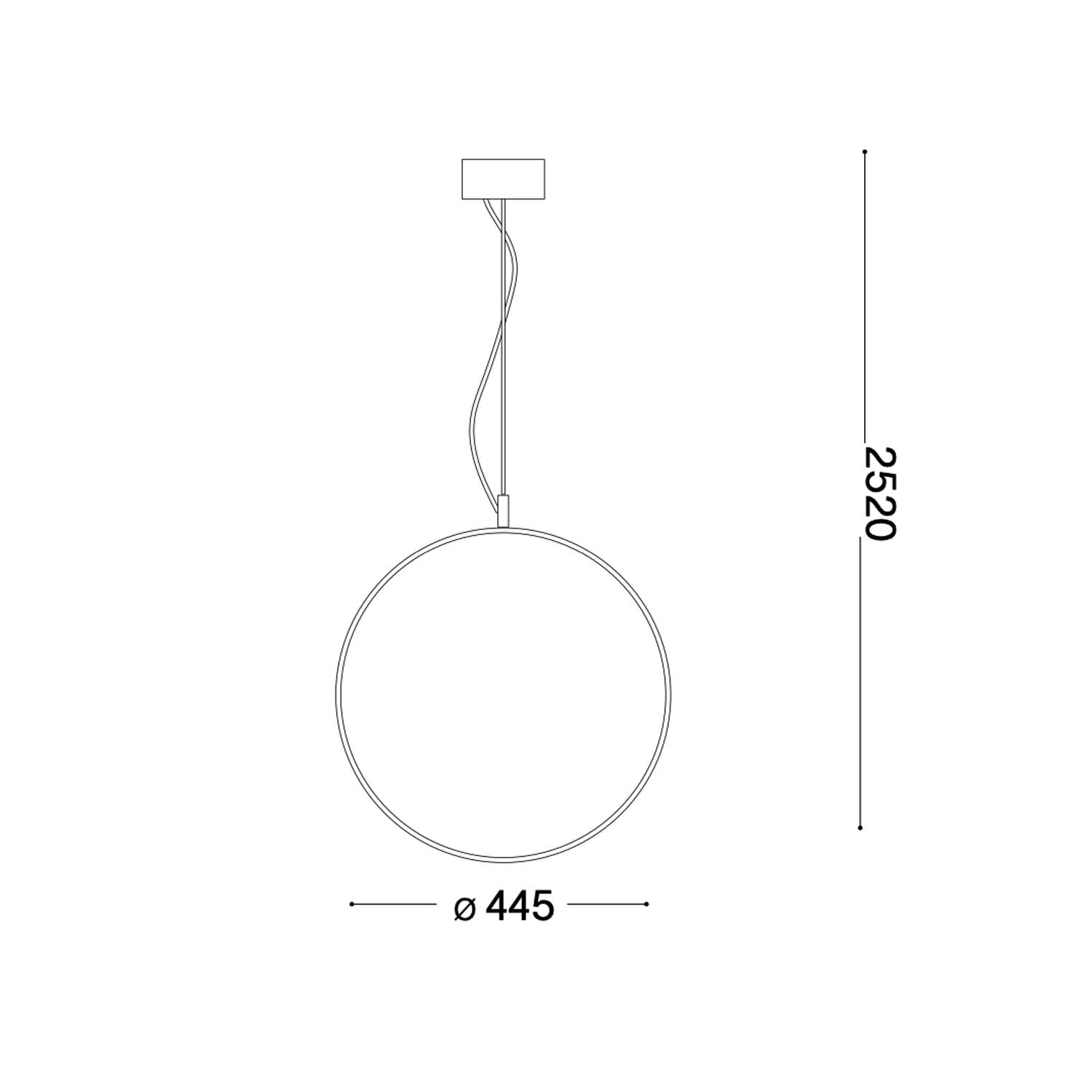 Ideal lux Circus LED round pendant light