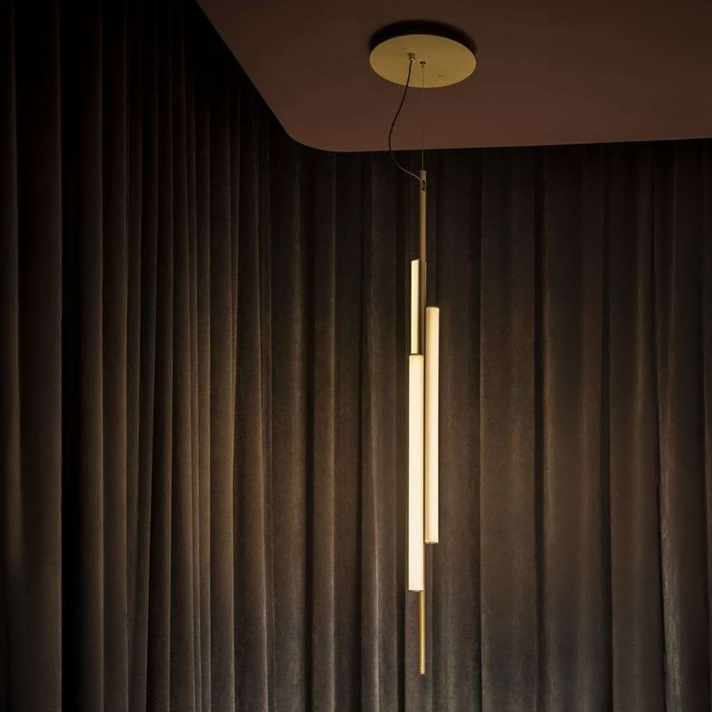 Marset Ambrosia V3 LED černé zabudované závěsné vertikální svítidlo
