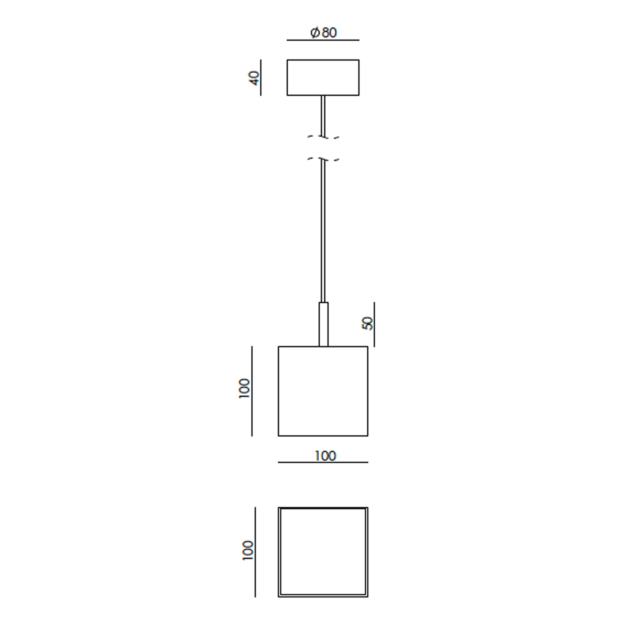 Závesná svietidlo Aromas Cubic G9 alabaster