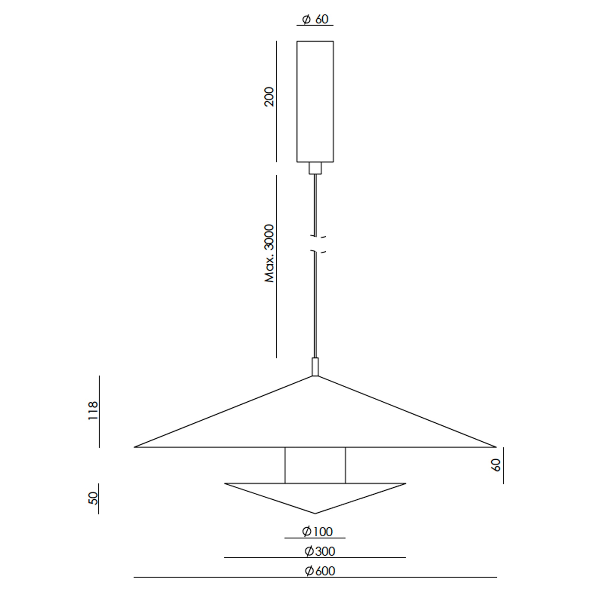 Okrągła oprawa wisząca LED Aromas Elli z możliwością ściemniania