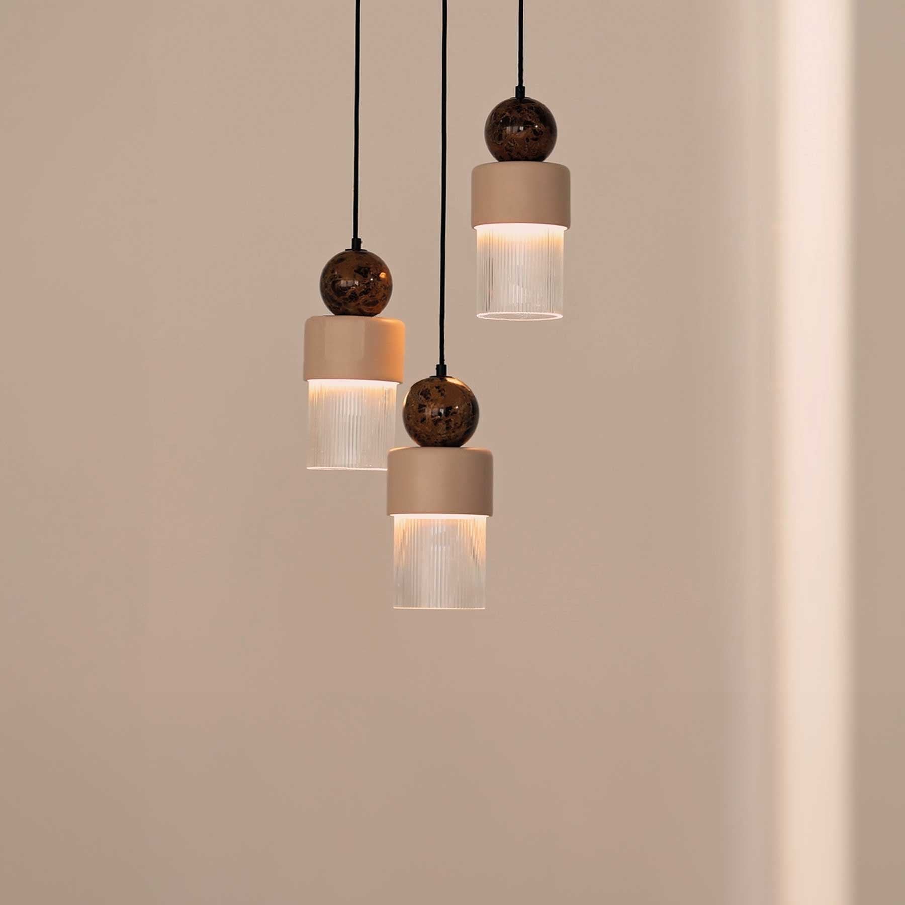 Keramické závesné svietidlo Aromas Glamm LED