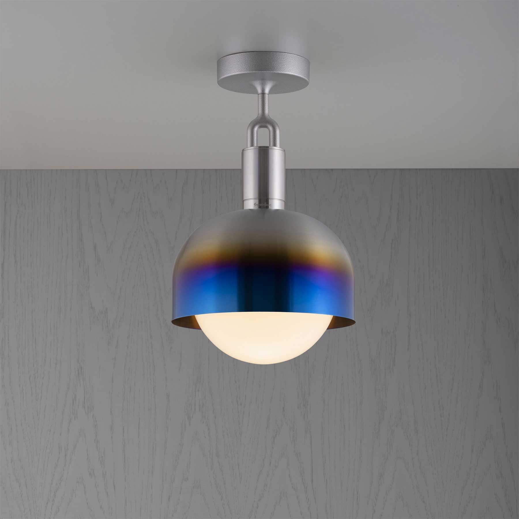 Buster & Punch Forked Globe Shade E27 stropní opálové svítidlo