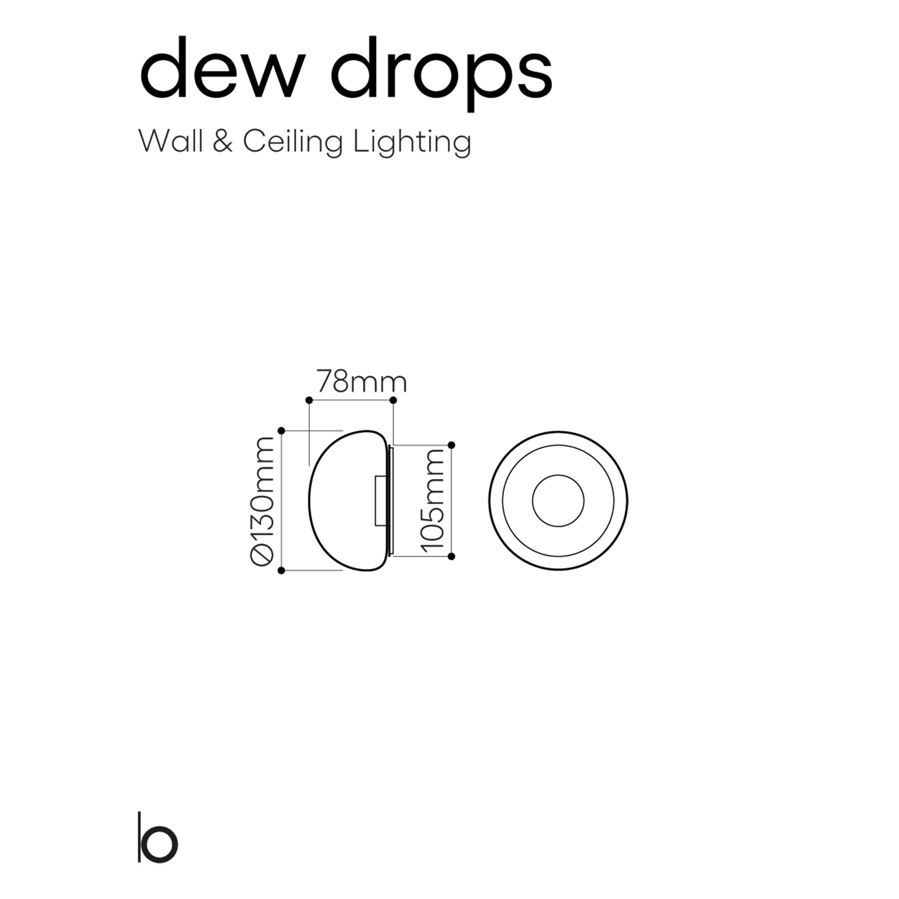 Bomma Dew Drops LED aus Glas