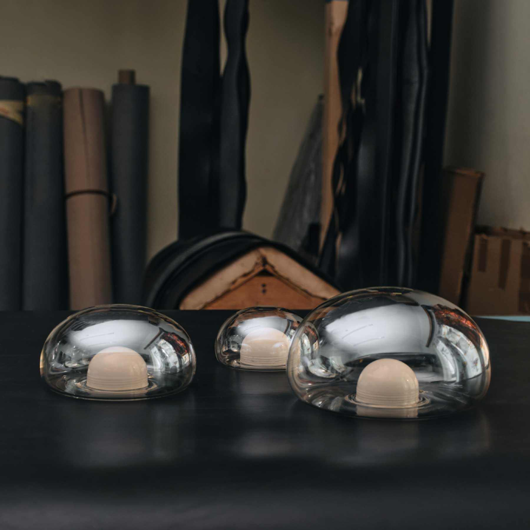 Szklana lampa wisząca LED Bomma Dew Drops