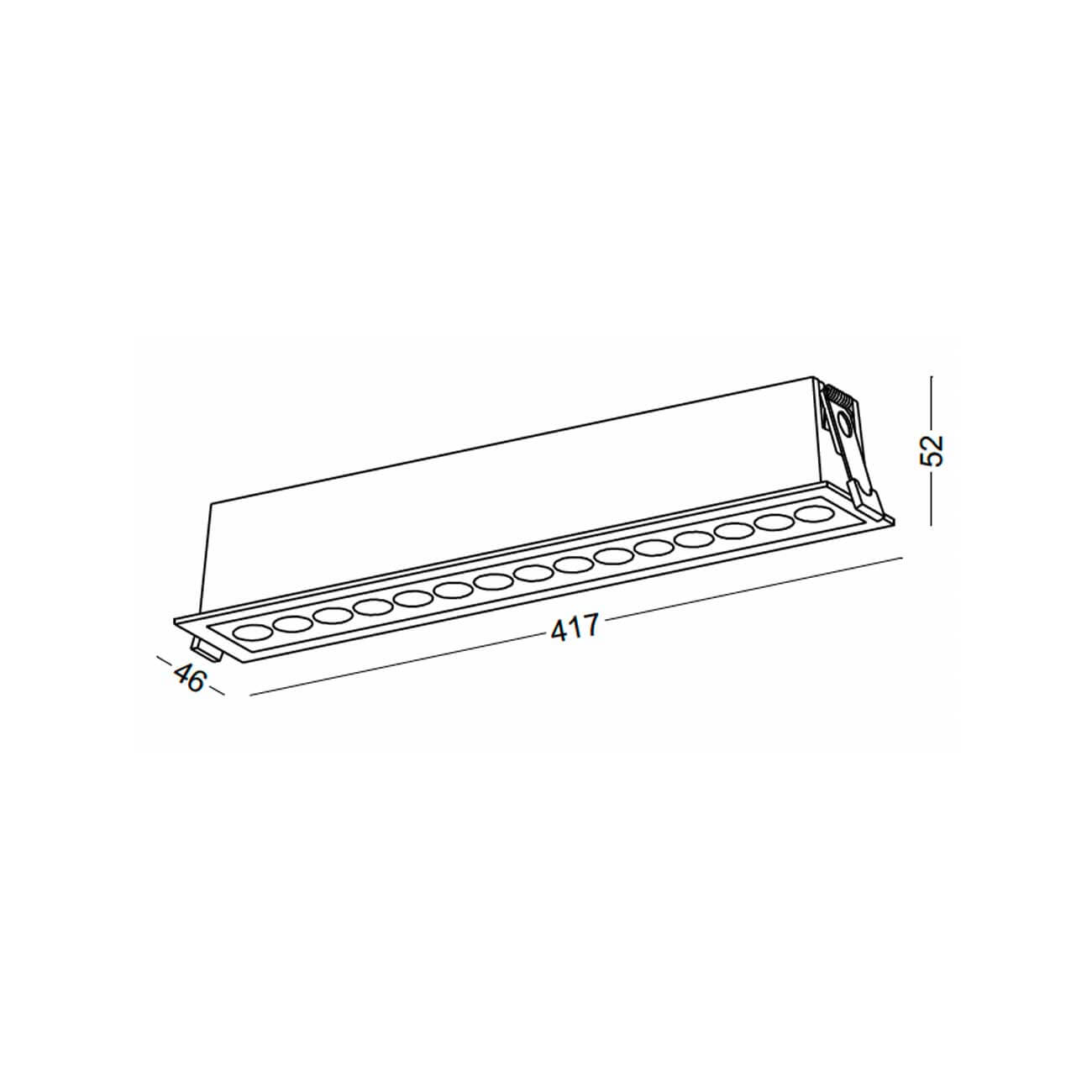Spotlight Deep LED rechteckige