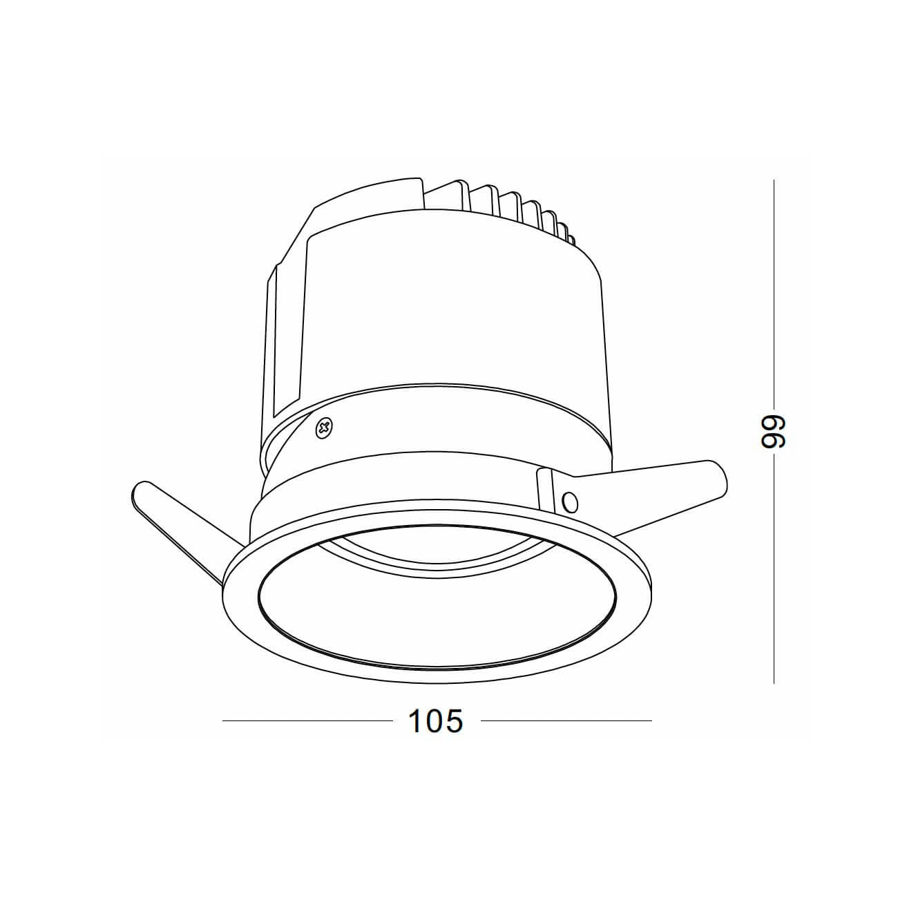 Spotlight rund Ra90