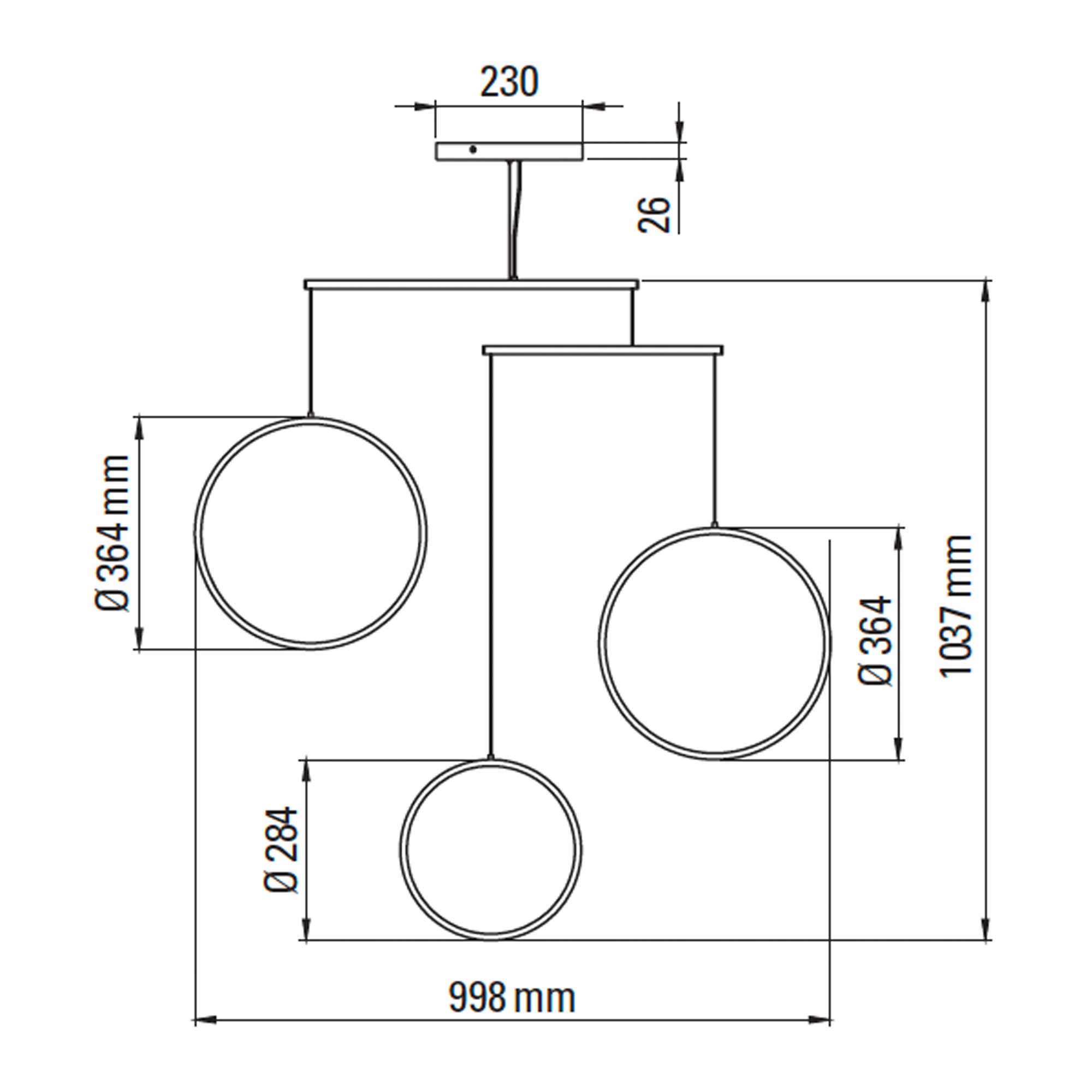 DCW édition NL 12 LED pendant light