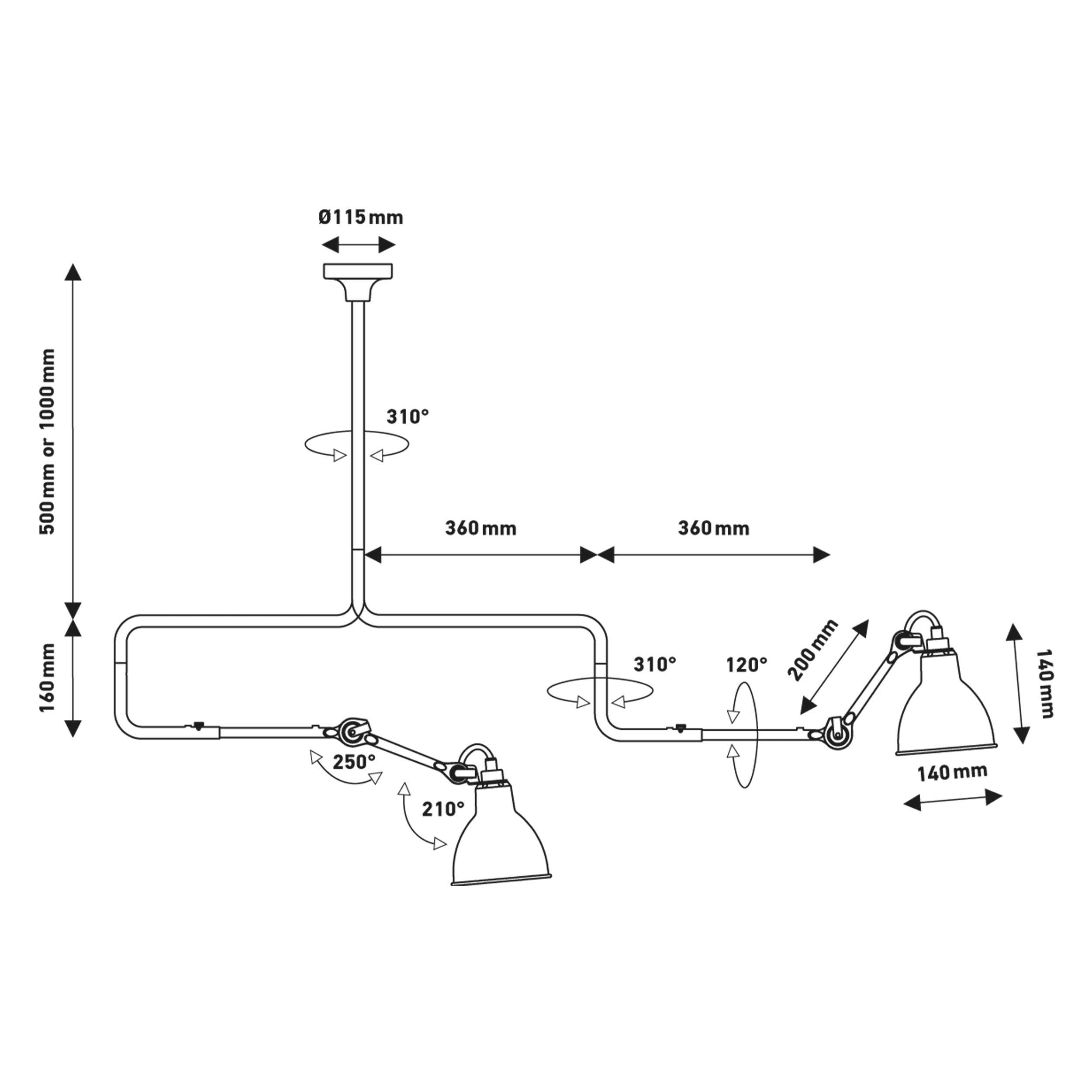 DCW édition NL 12 LED pendant light