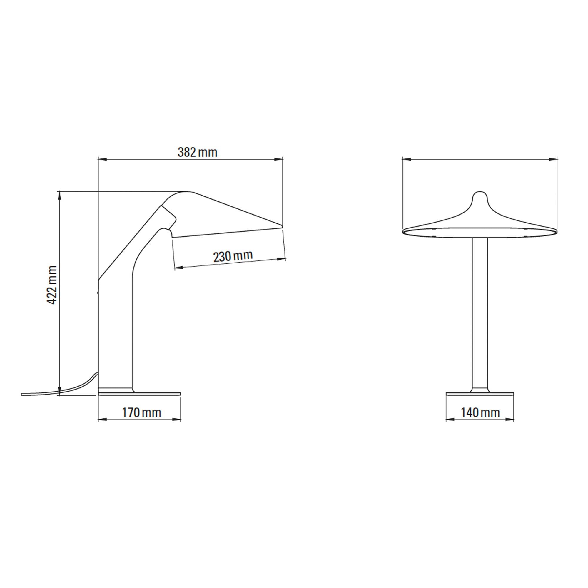 DCW éditions Niwaki LED stolní svítidlo