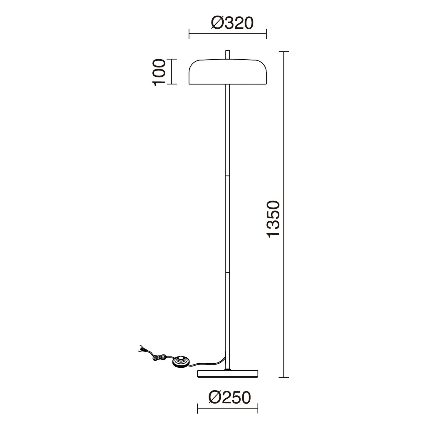Lampa podłogowa Exo Taichi F E27