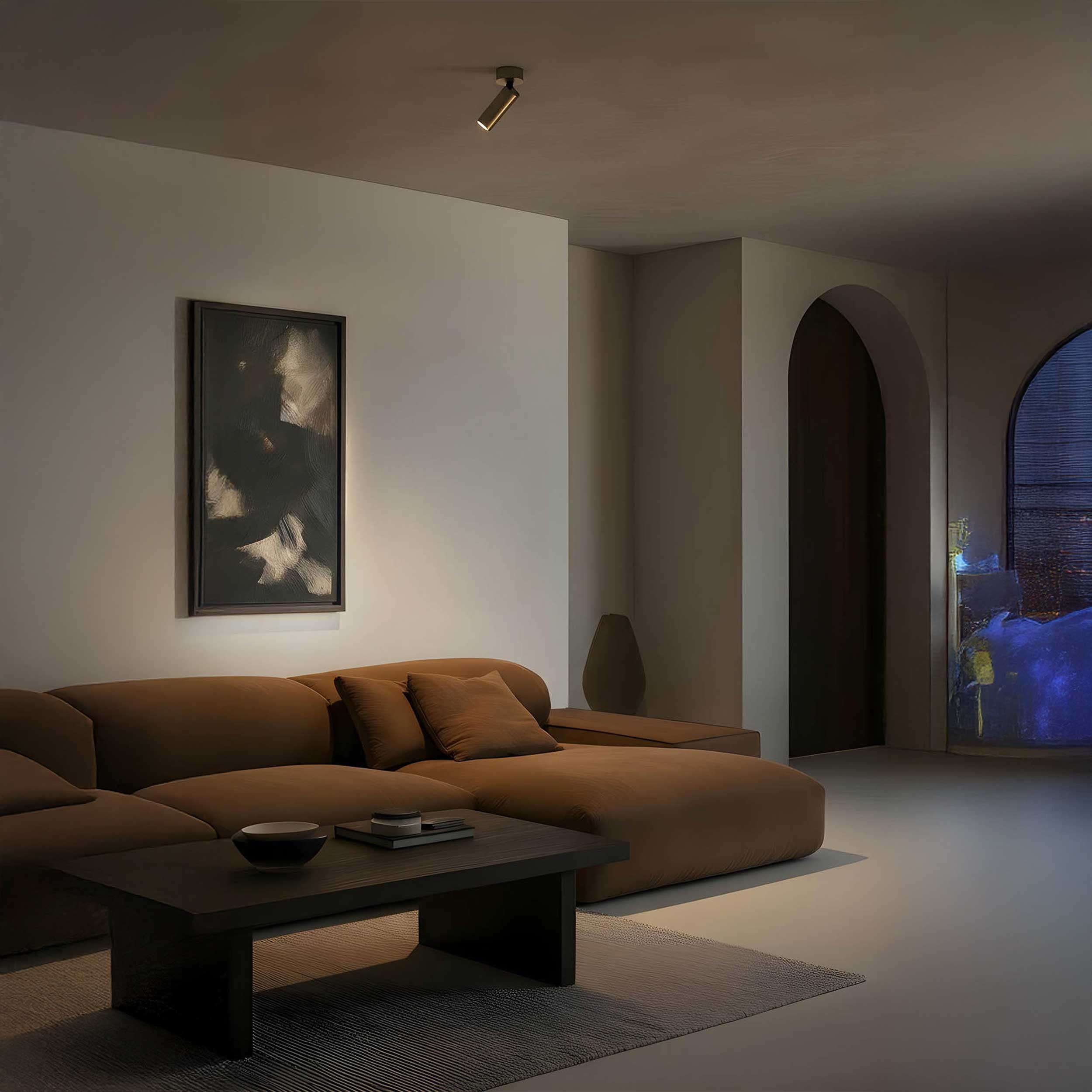 Faro Brume LED glass ceiling light IP44