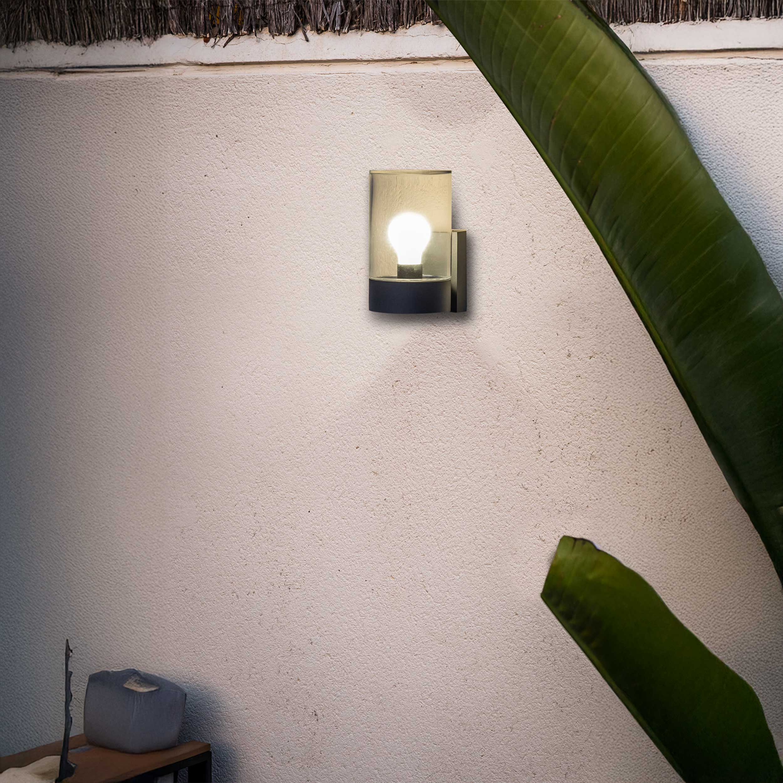 Szklana oprawa sufitowa Faro Brume LED IP44