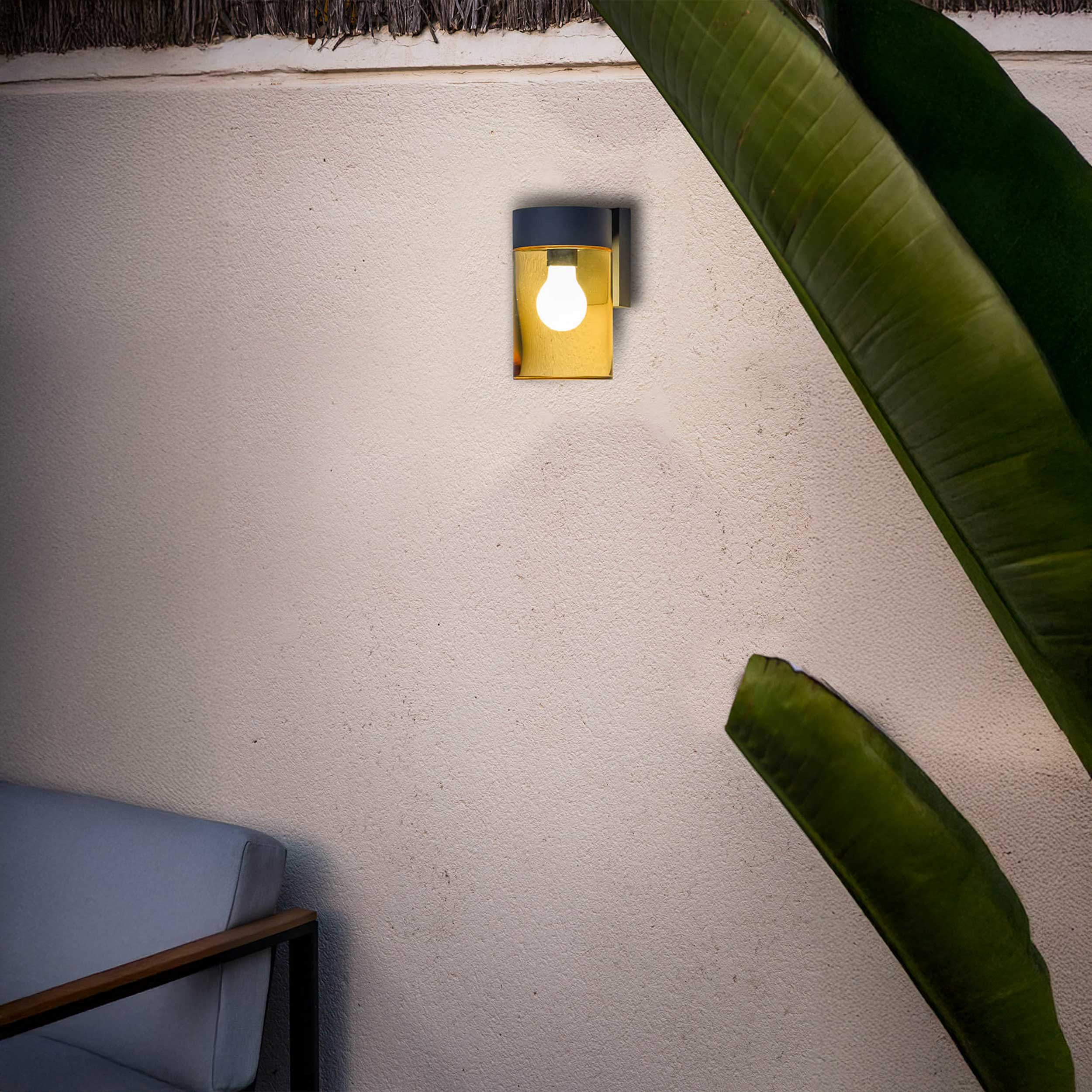 Szklana oprawa sufitowa Faro Brume LED IP44