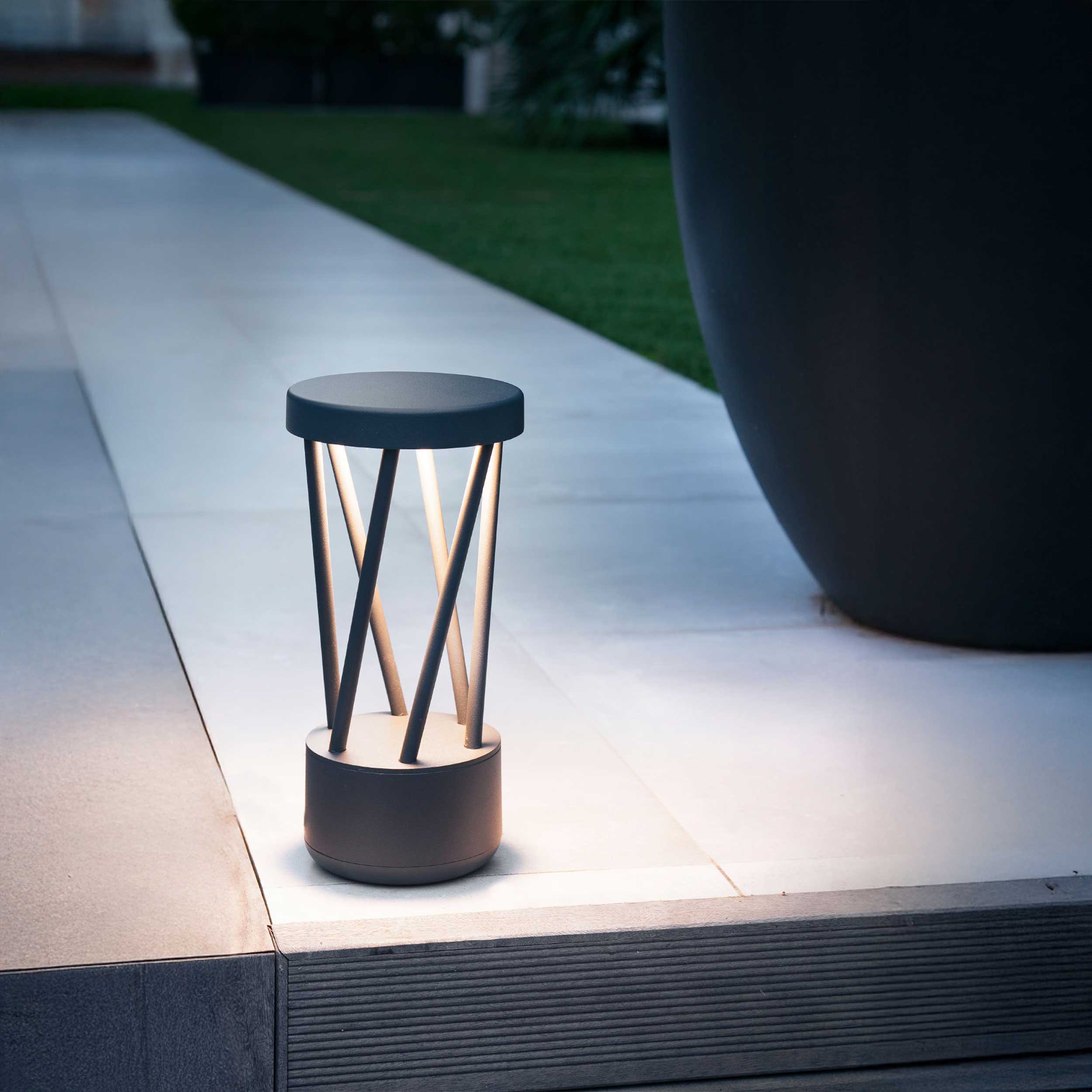 Faro Brume LED glass ceiling light IP44