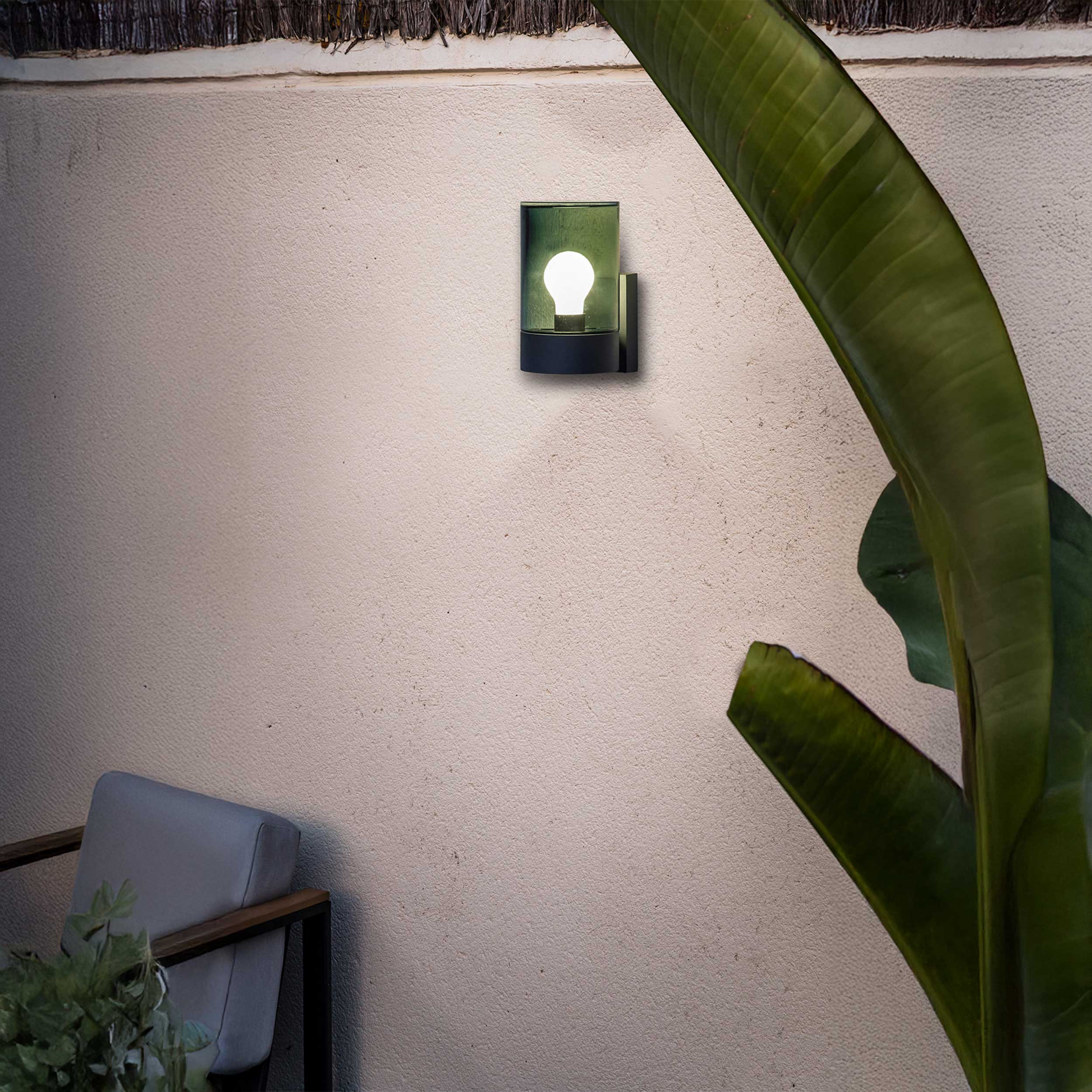 Szklana oprawa sufitowa Faro Brume LED IP44