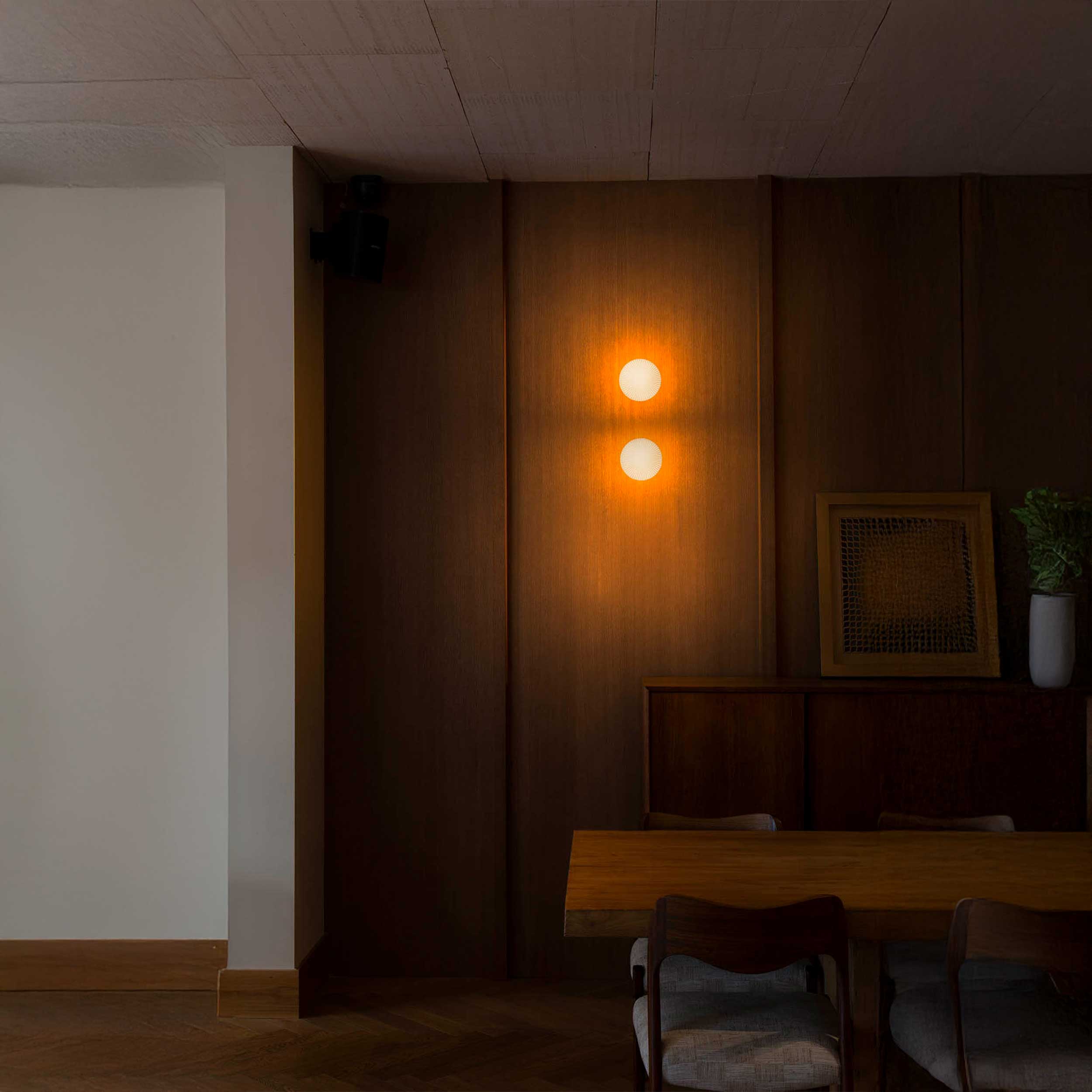 Faro Brume LED glass ceiling light IP44