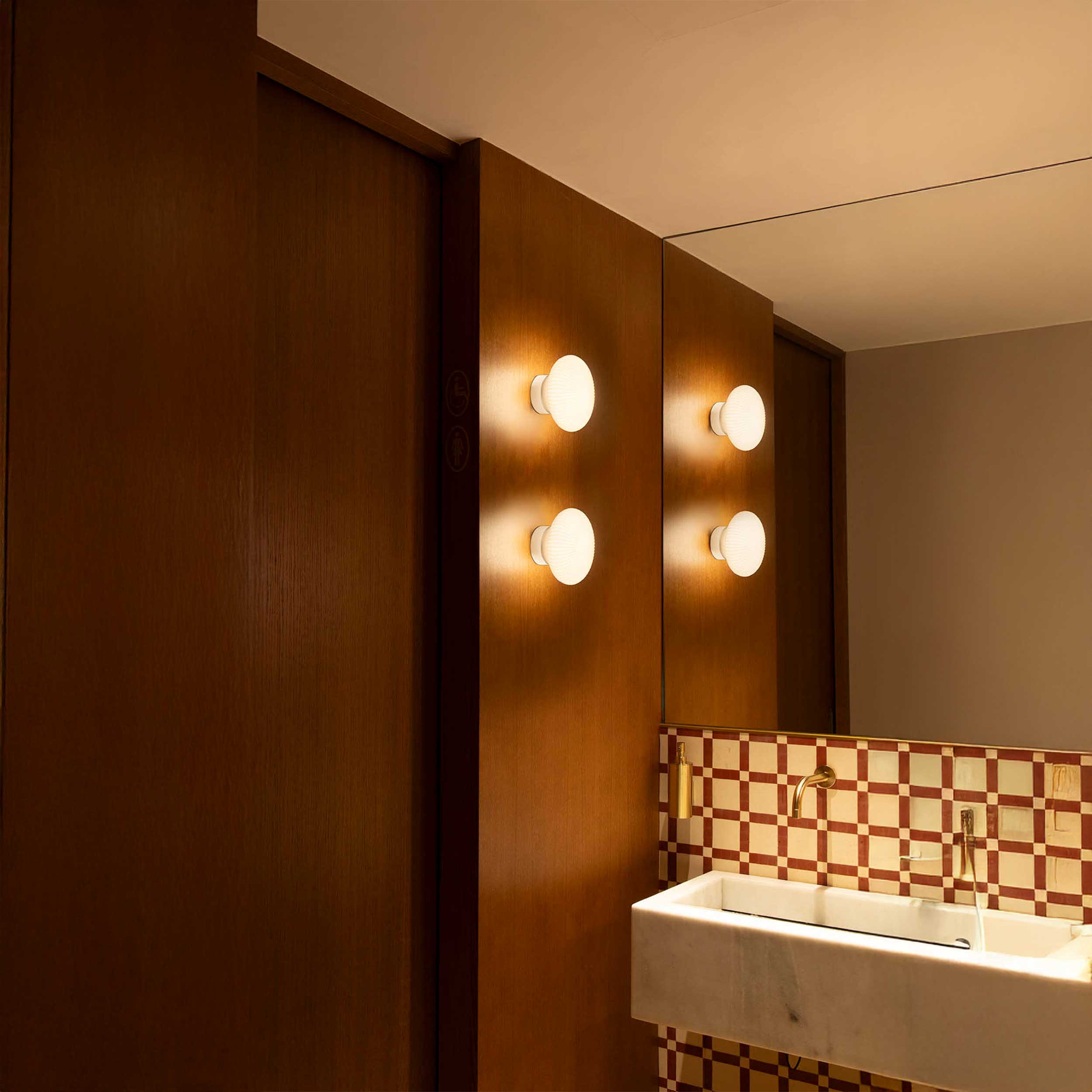 Faro Brume LED glass ceiling light IP44