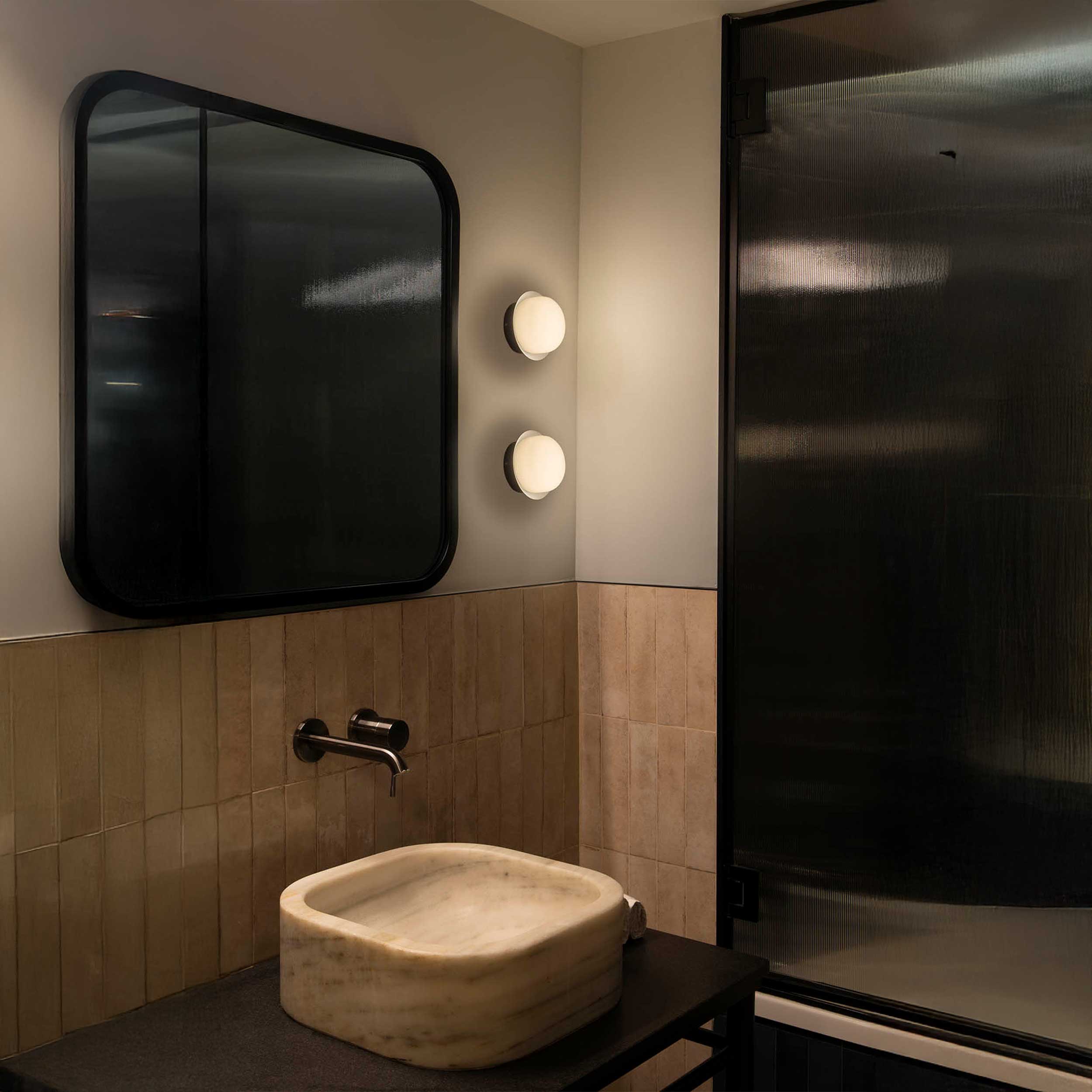 Faro Brume LED glass ceiling light IP44