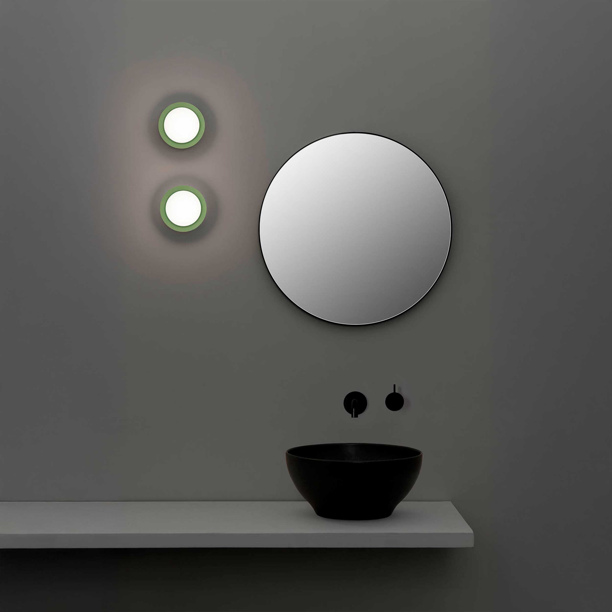 Faro Brume LED glass ceiling light IP44