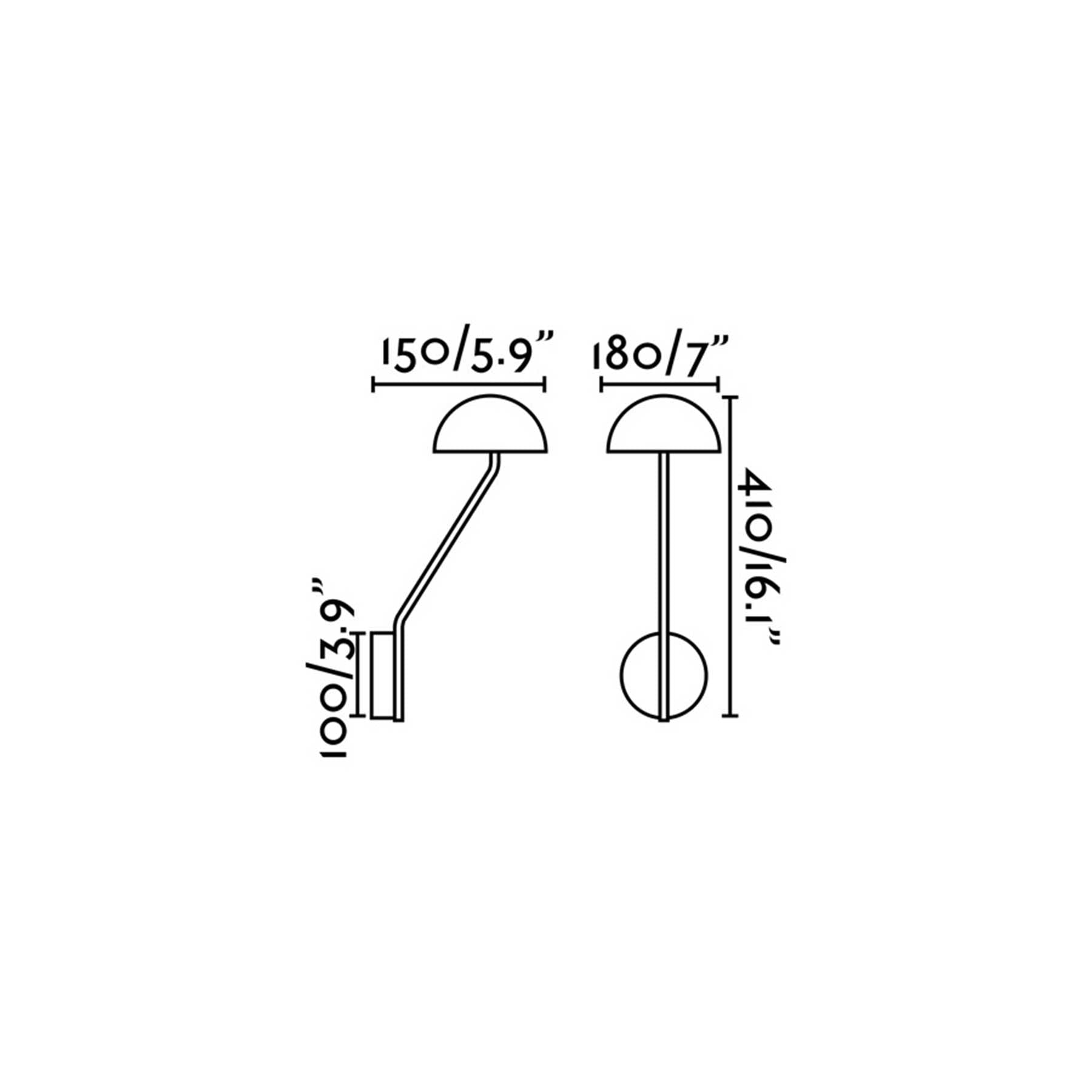 Lampa ścienna LED Faro Pure