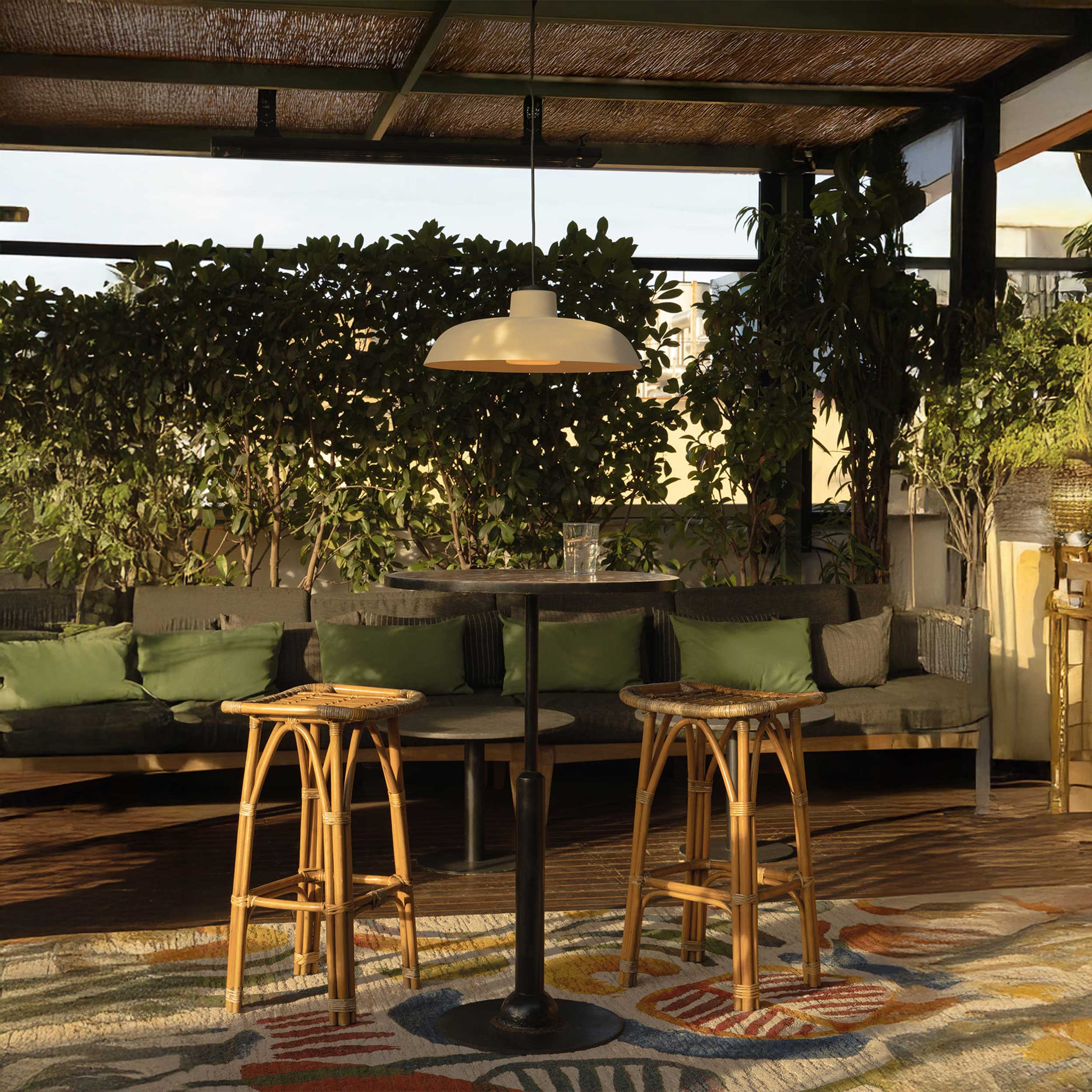 Szklana oprawa sufitowa Faro Brume LED IP44