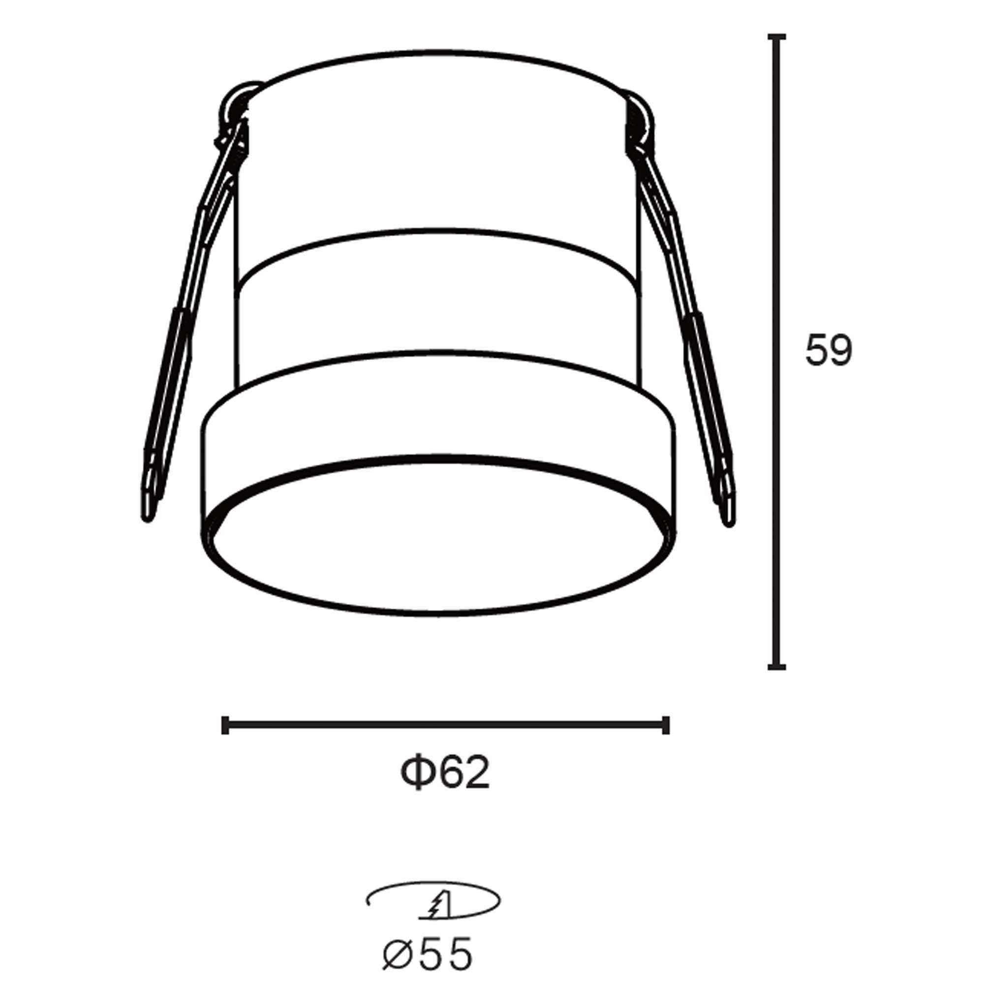 Fiora LED zápustné svítidlo Ra>90 antiglare