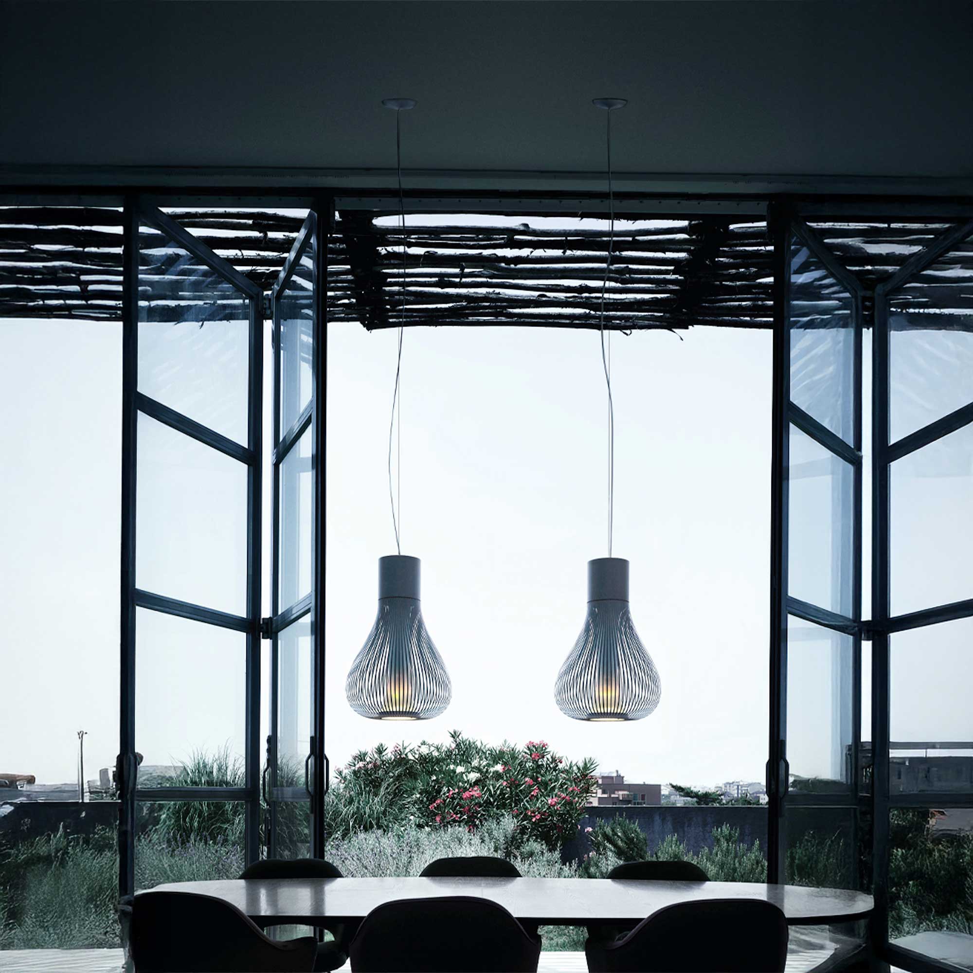 Flos Chasen E27 pendant glass light
