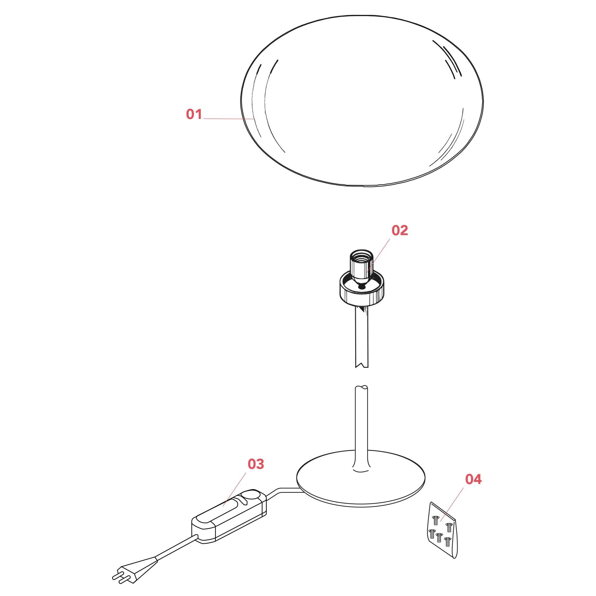 Flos Glo-Ball E27 table light