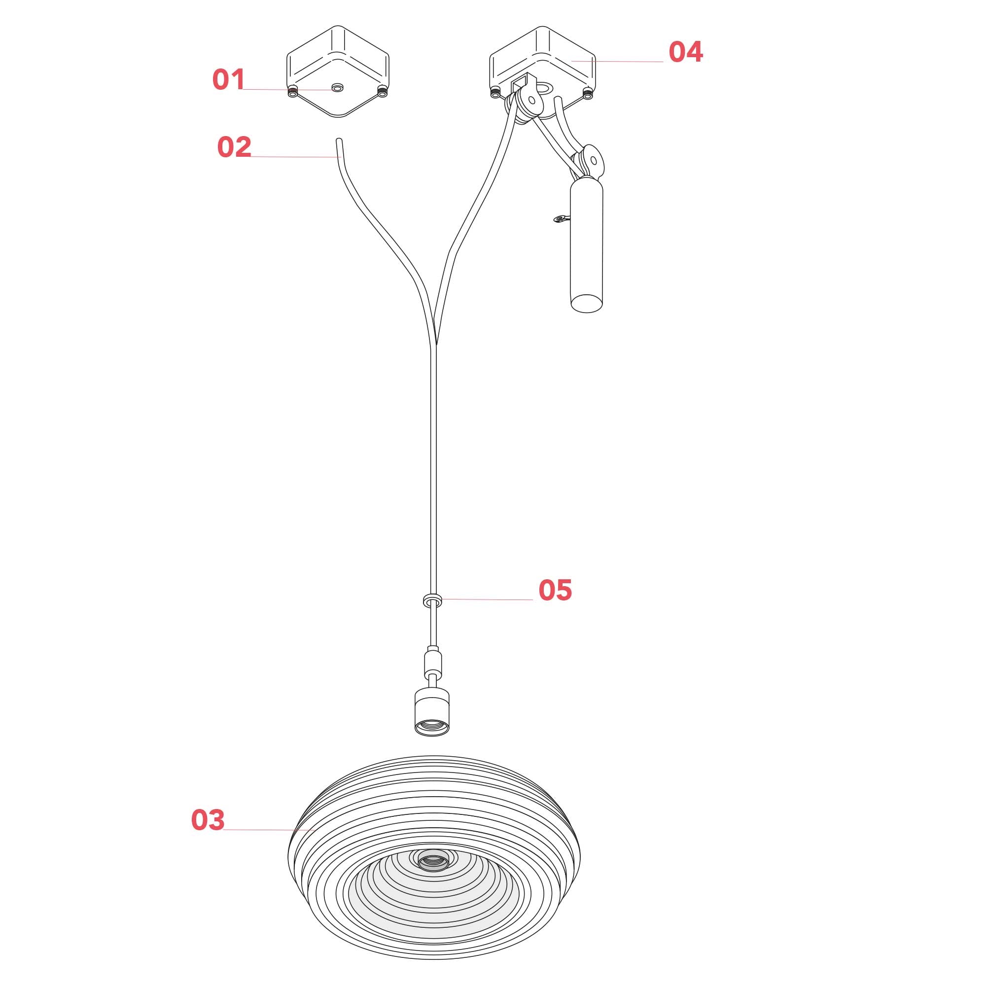 Flos Splügen Bräu E27 pendant light