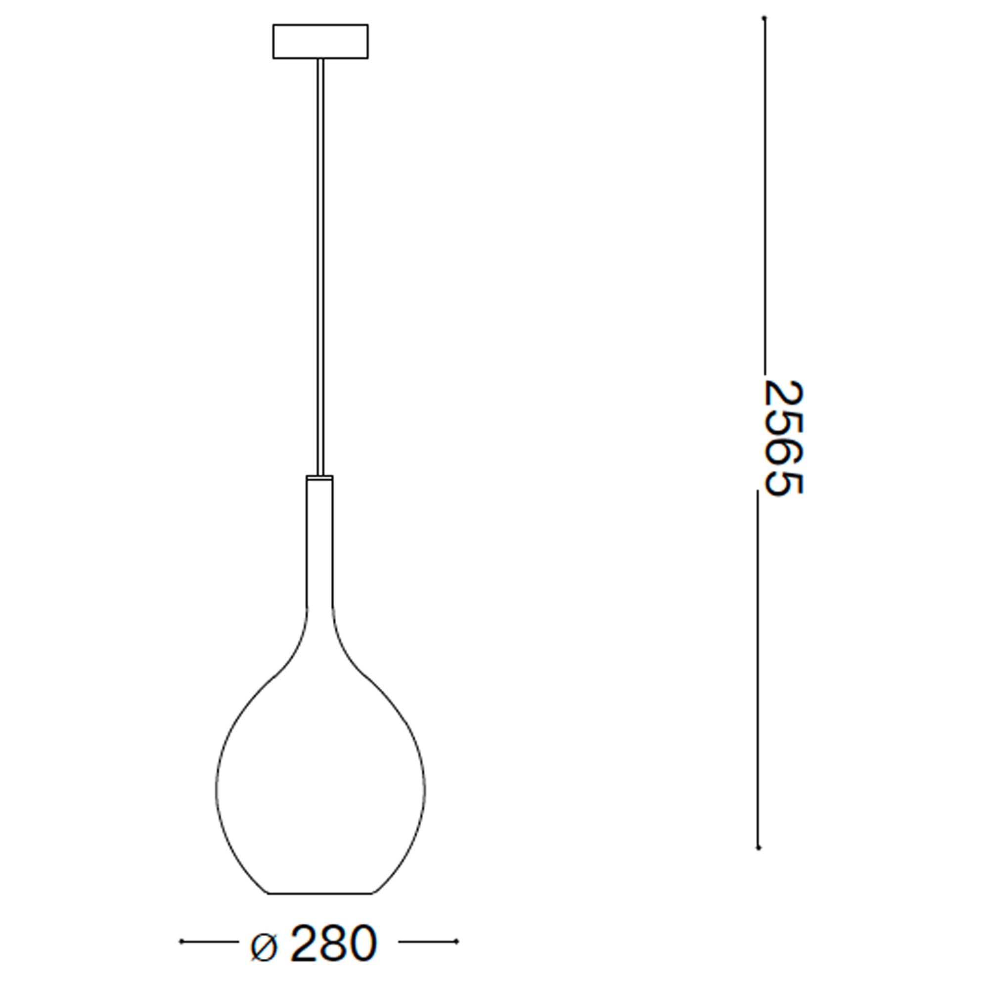 Závesný luster Ideal Lux Kepler E27