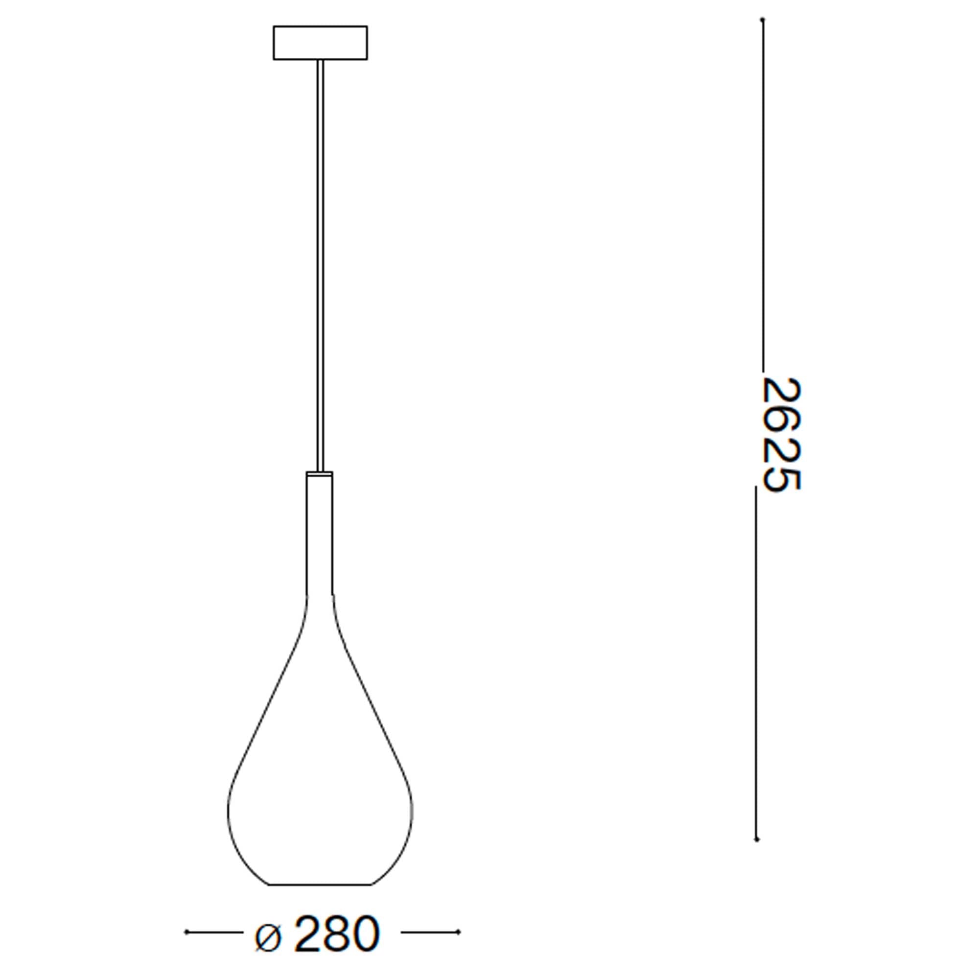 Závesný luster Ideal Lux Kepler E27