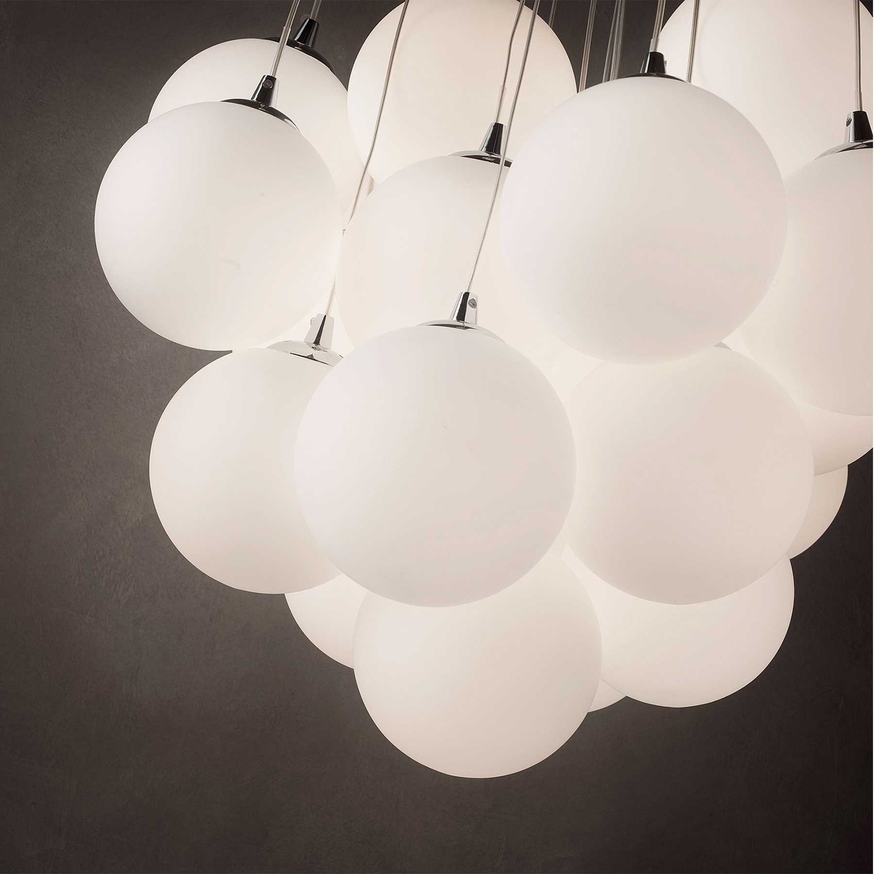 Ideal Lux Mapa Plus E14 závěsné skleněné svítidlo