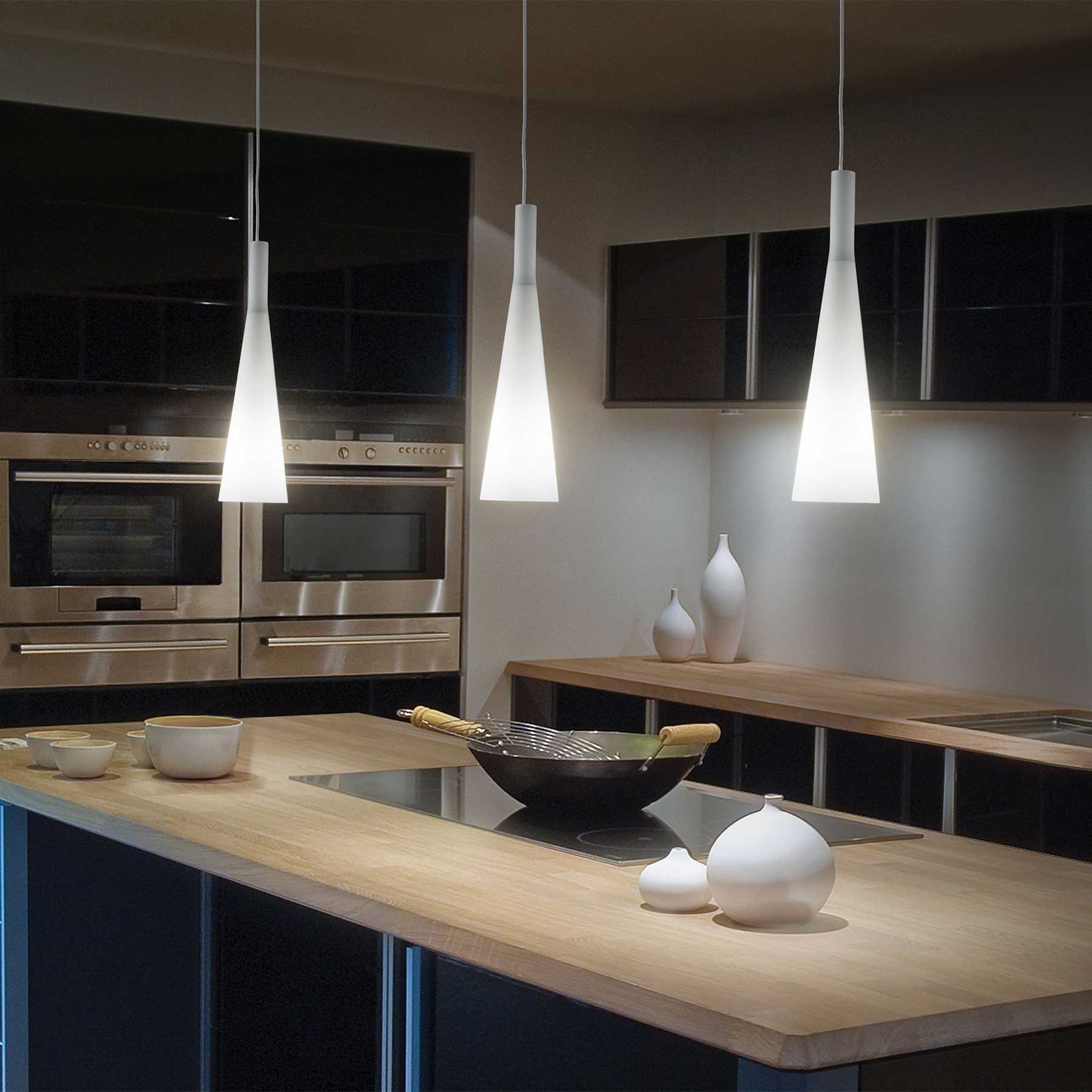 Ideal Lux Milk E27 závěsné skleněné svítidlo