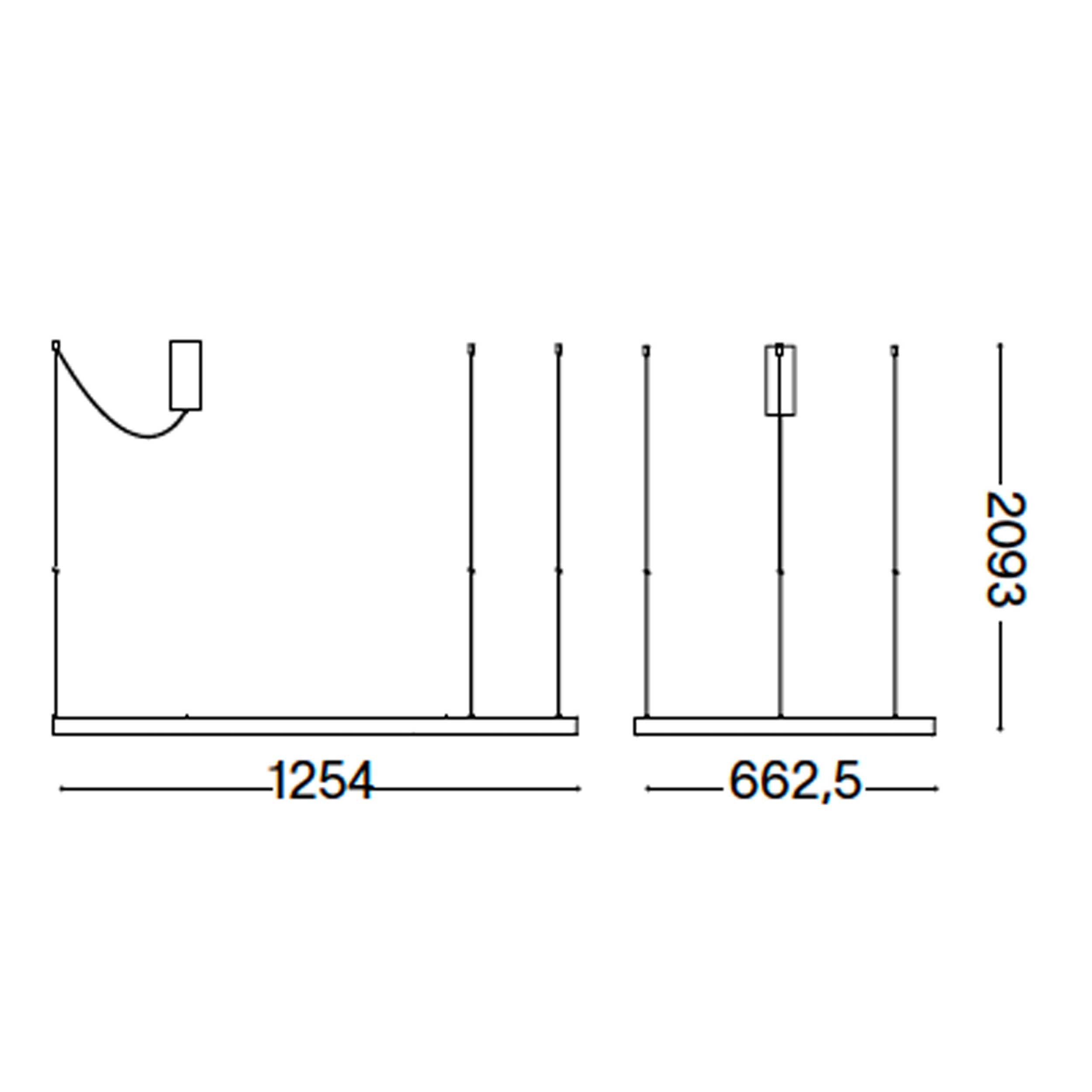 Ideal lux Waves LED závěsné svítidlo