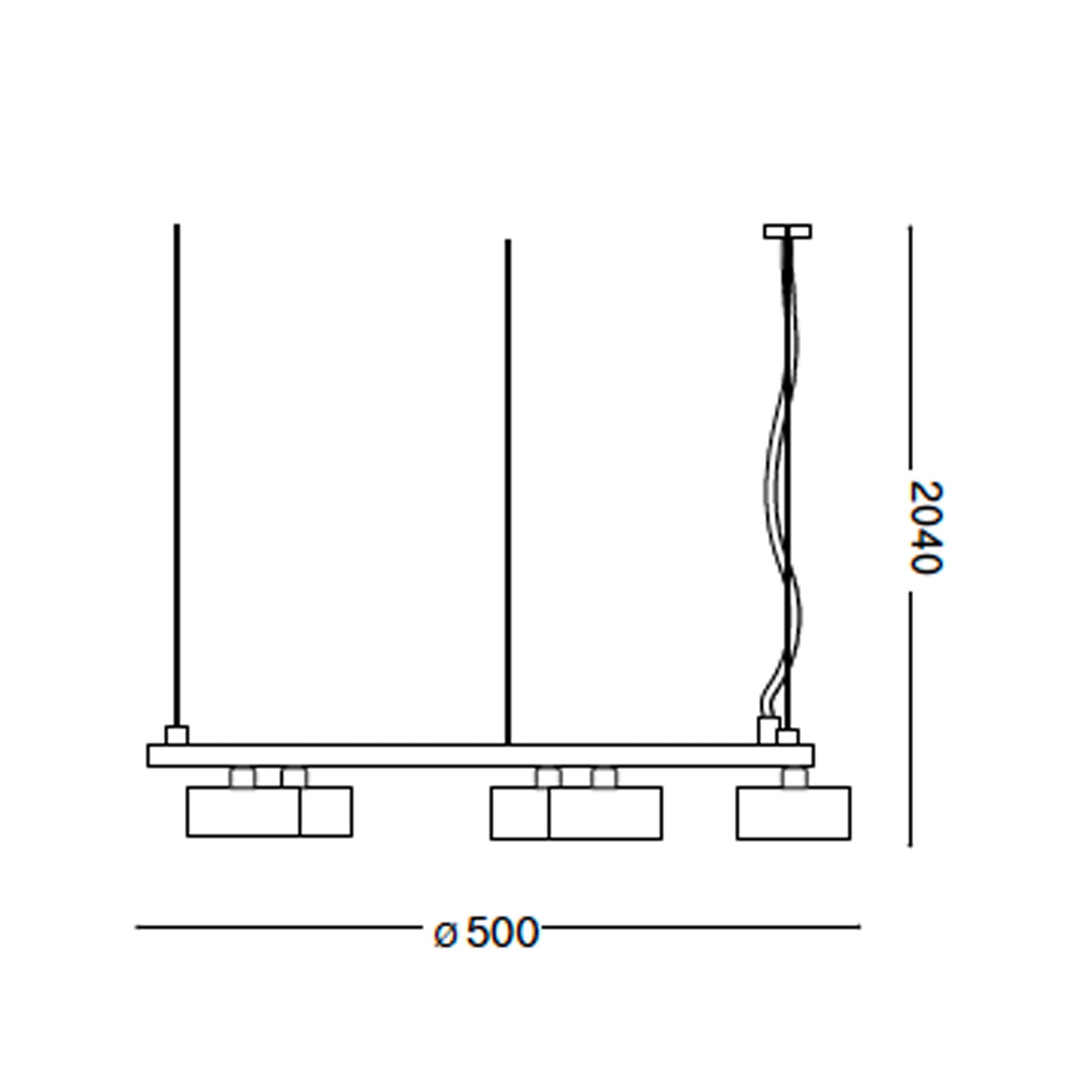 Ideal lux Minor GX53 kruhové závěsné svítidlo