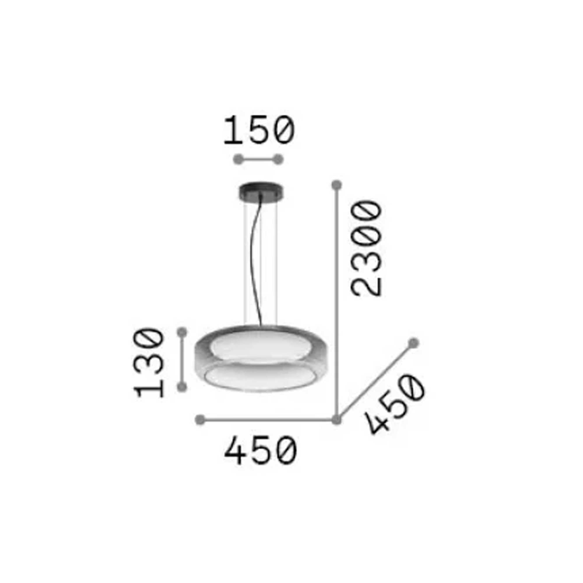 Żyrandol wiszący Ideal Lux Kepler E27