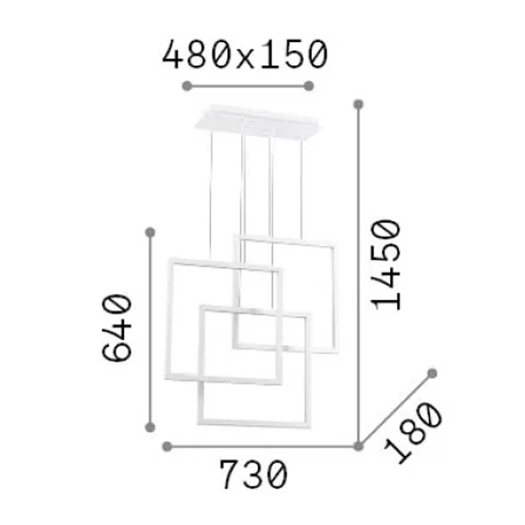 Oprawa wisząca LED Ideal Lux Frame
