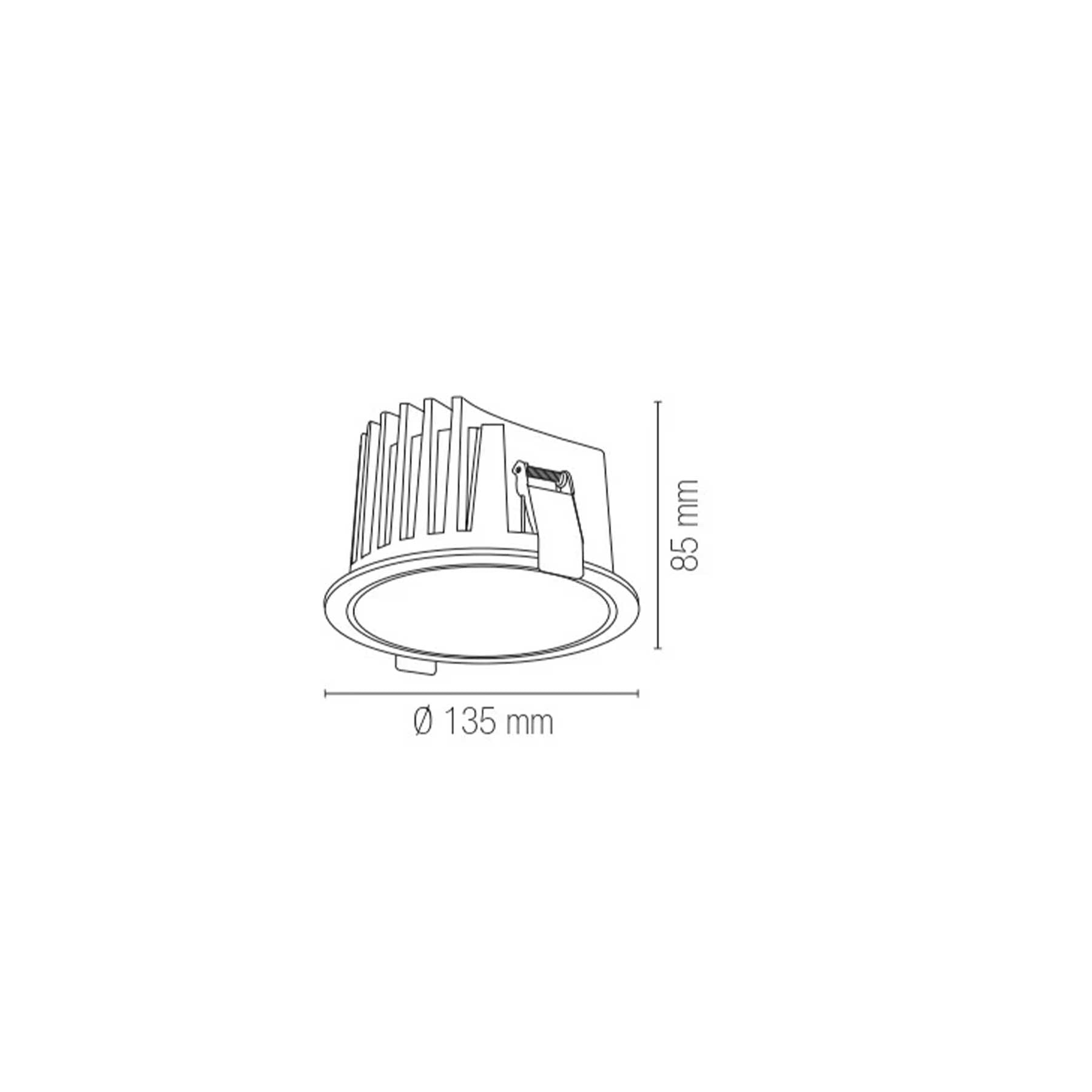 Intec Quantum LED vstavané svietidlo IP44