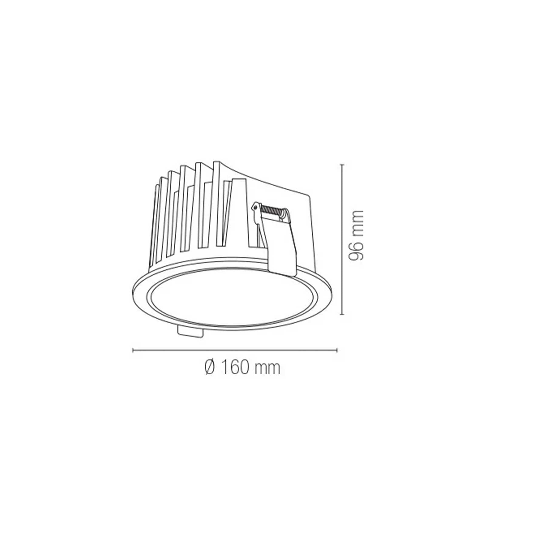 Intec Quantum LED vstavané svietidlo IP44