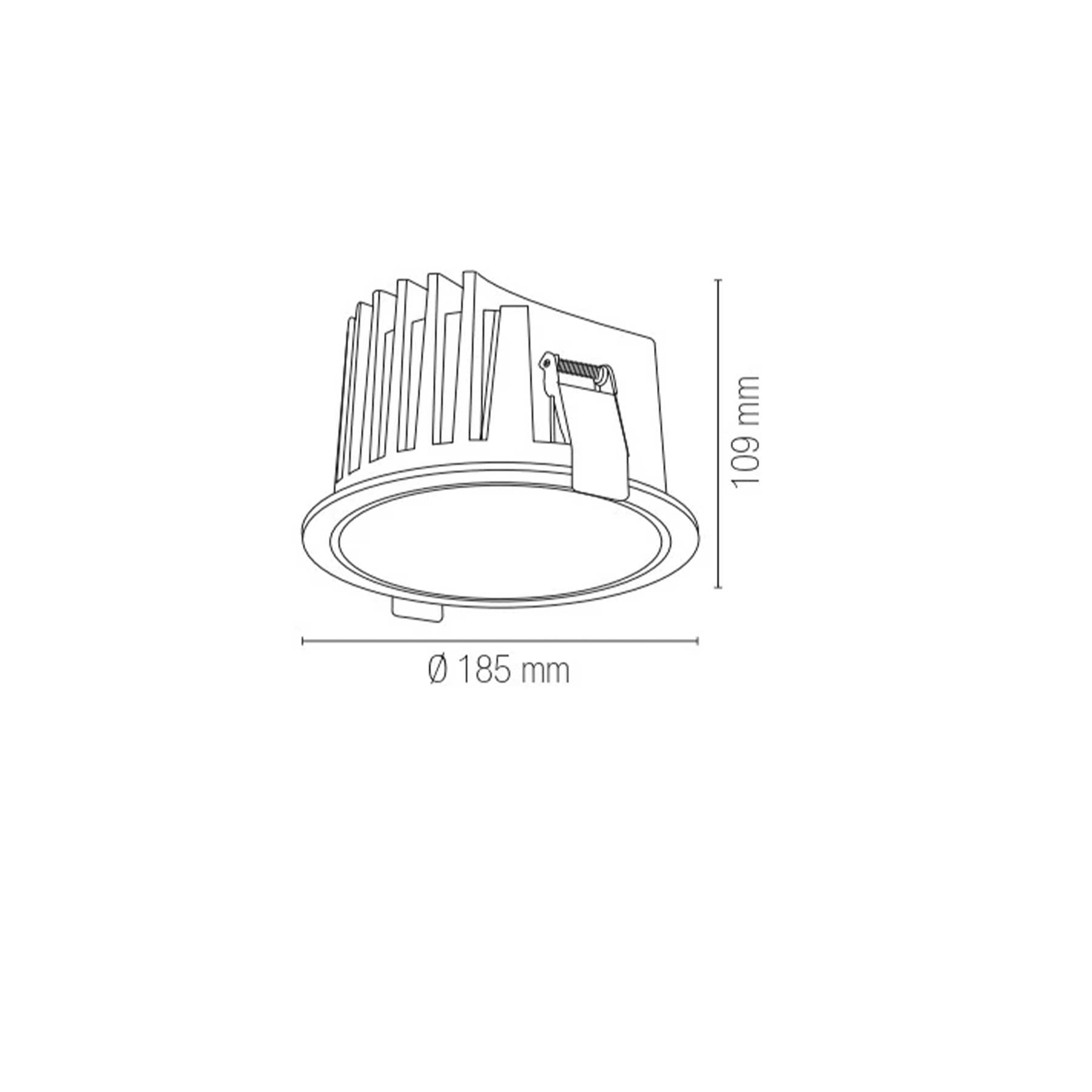Intec Quantum LED vstavané svietidlo IP44