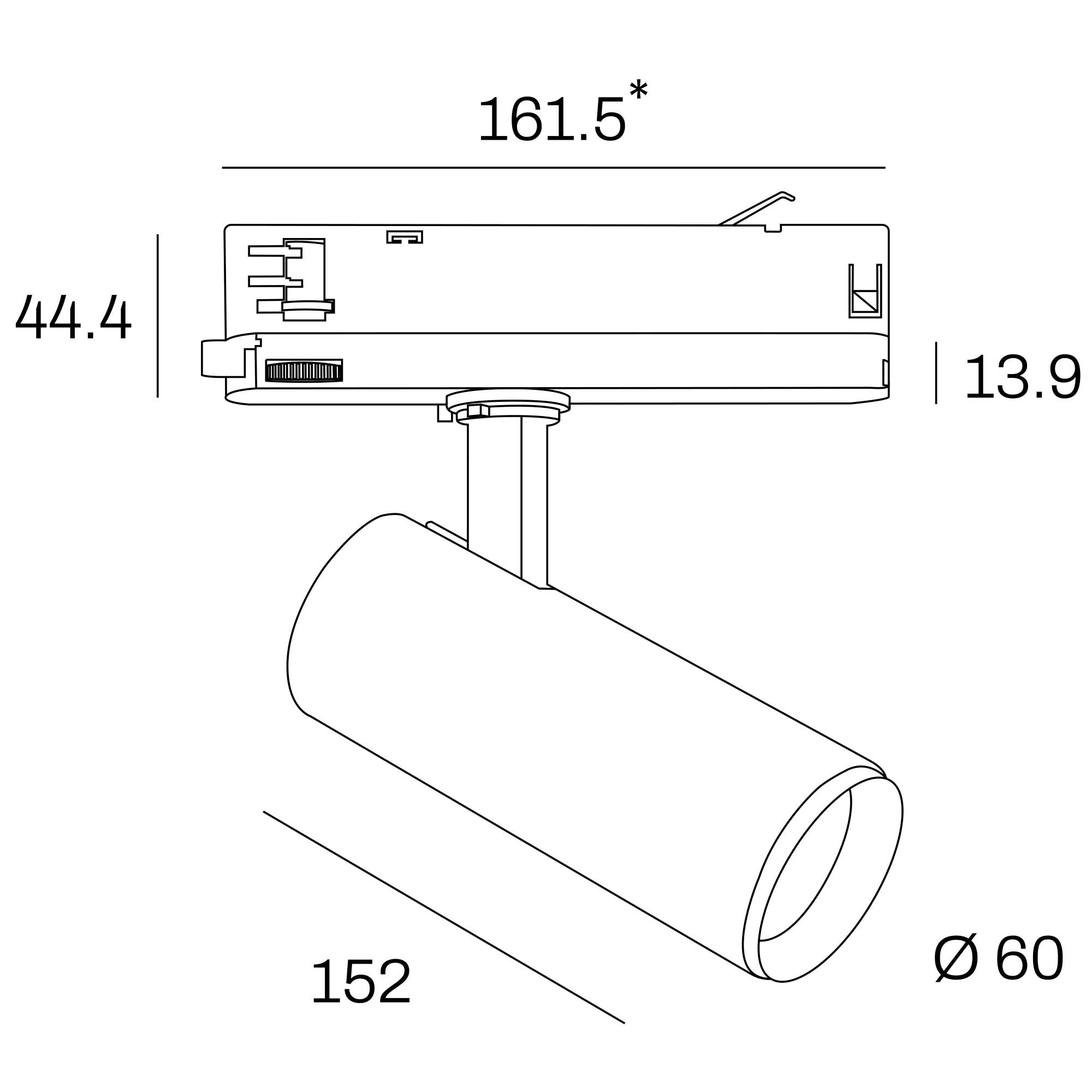 Internova Colibri LED svítidlo pro 3F lištu CRI90