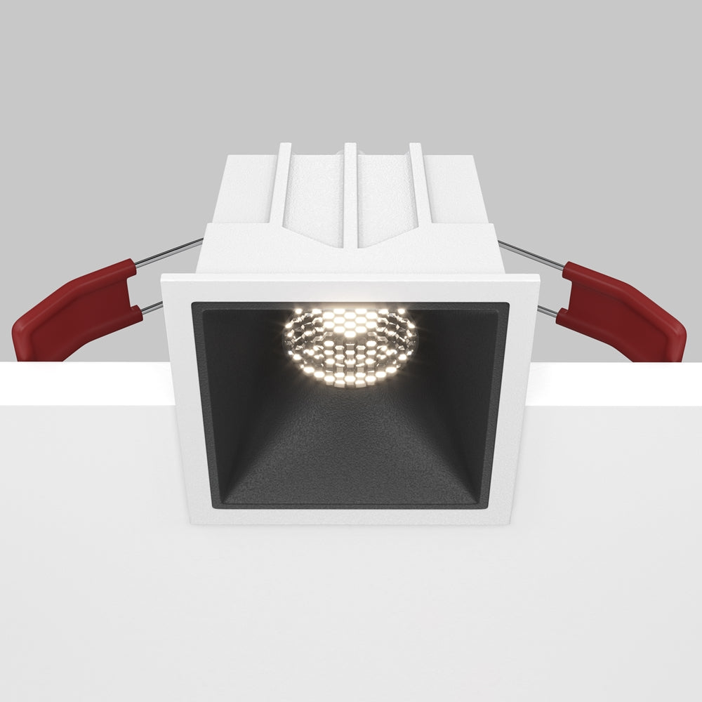 Maytoni downlight Alfa LED 10W 36° zápustné čtvercové svítidlo černé
