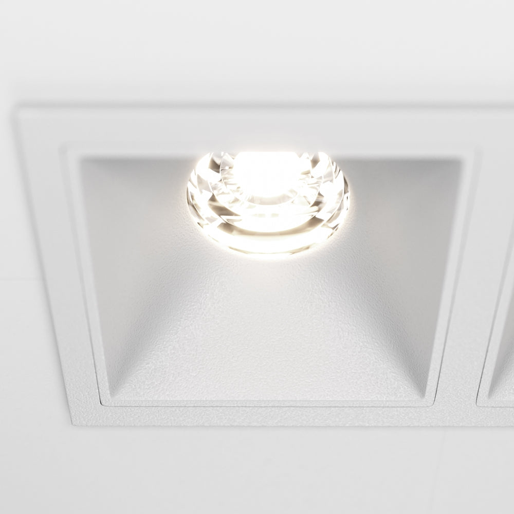 Maytoni downlight Alfa LED 10W 36° zápustné čtvercové svítidlo bílé
