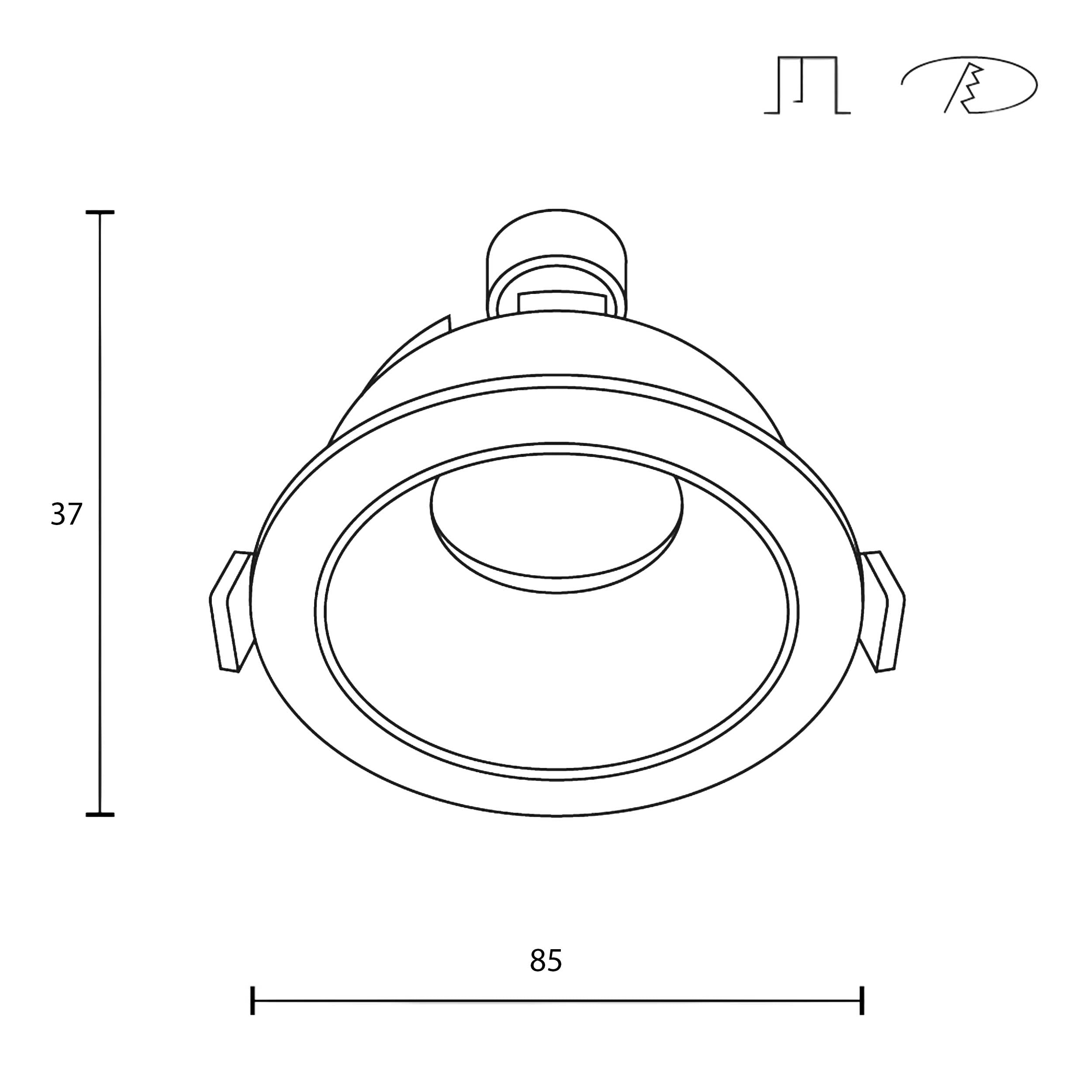 Maytoni downlight Share GU10 zápustné kruhové svítidlo