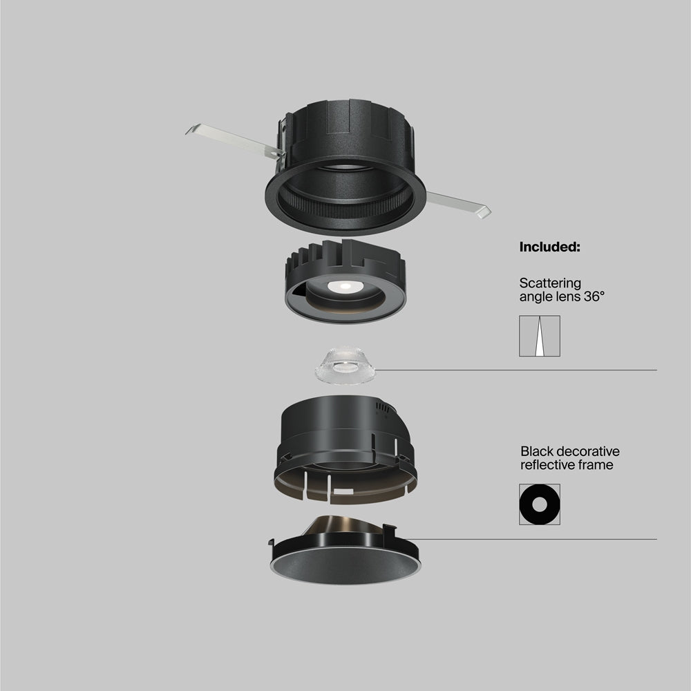 Maytoni downlight Wise LED 36° zápustné kruhové svítidlo