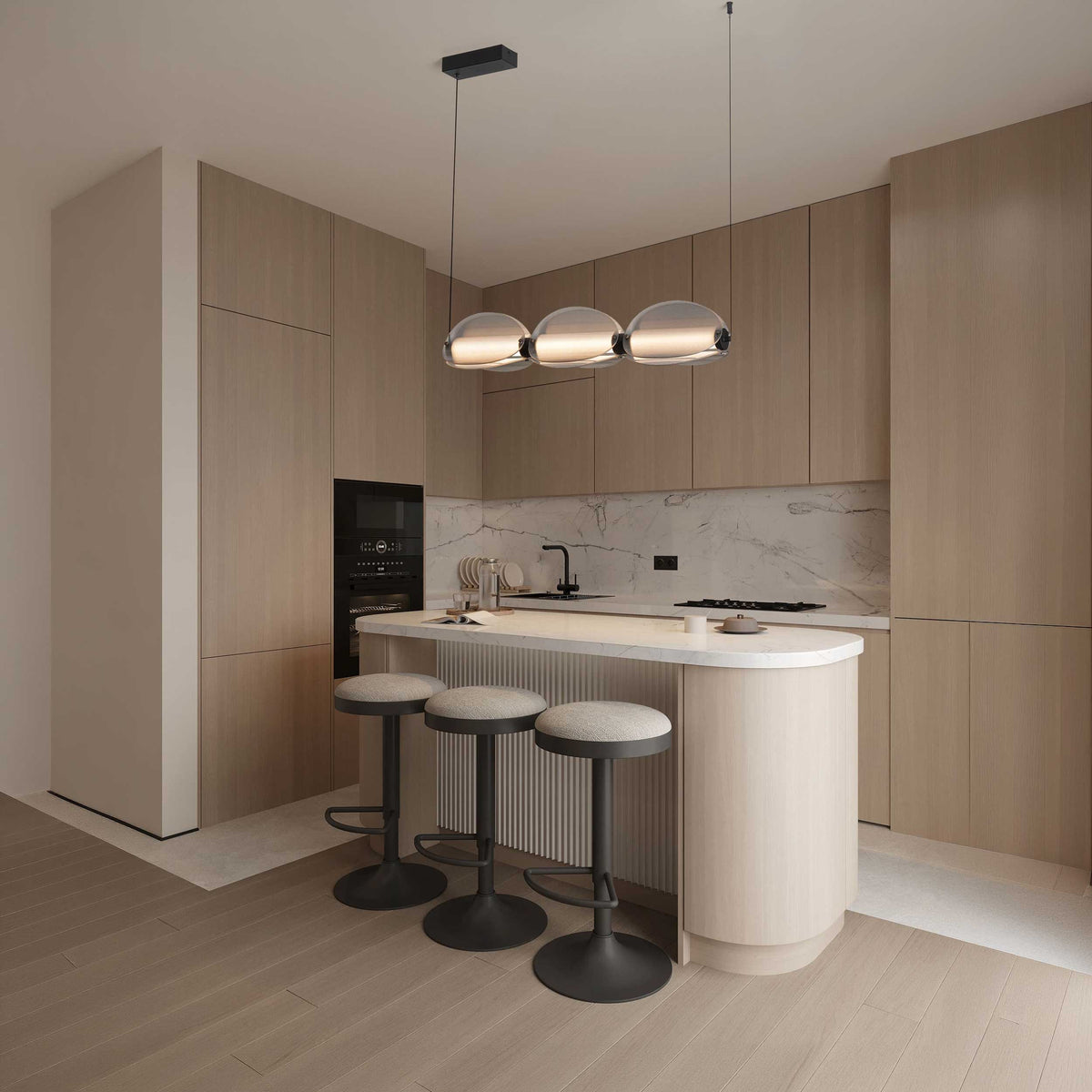 Nova Luce Noir LED závěsné svítidlo podélné