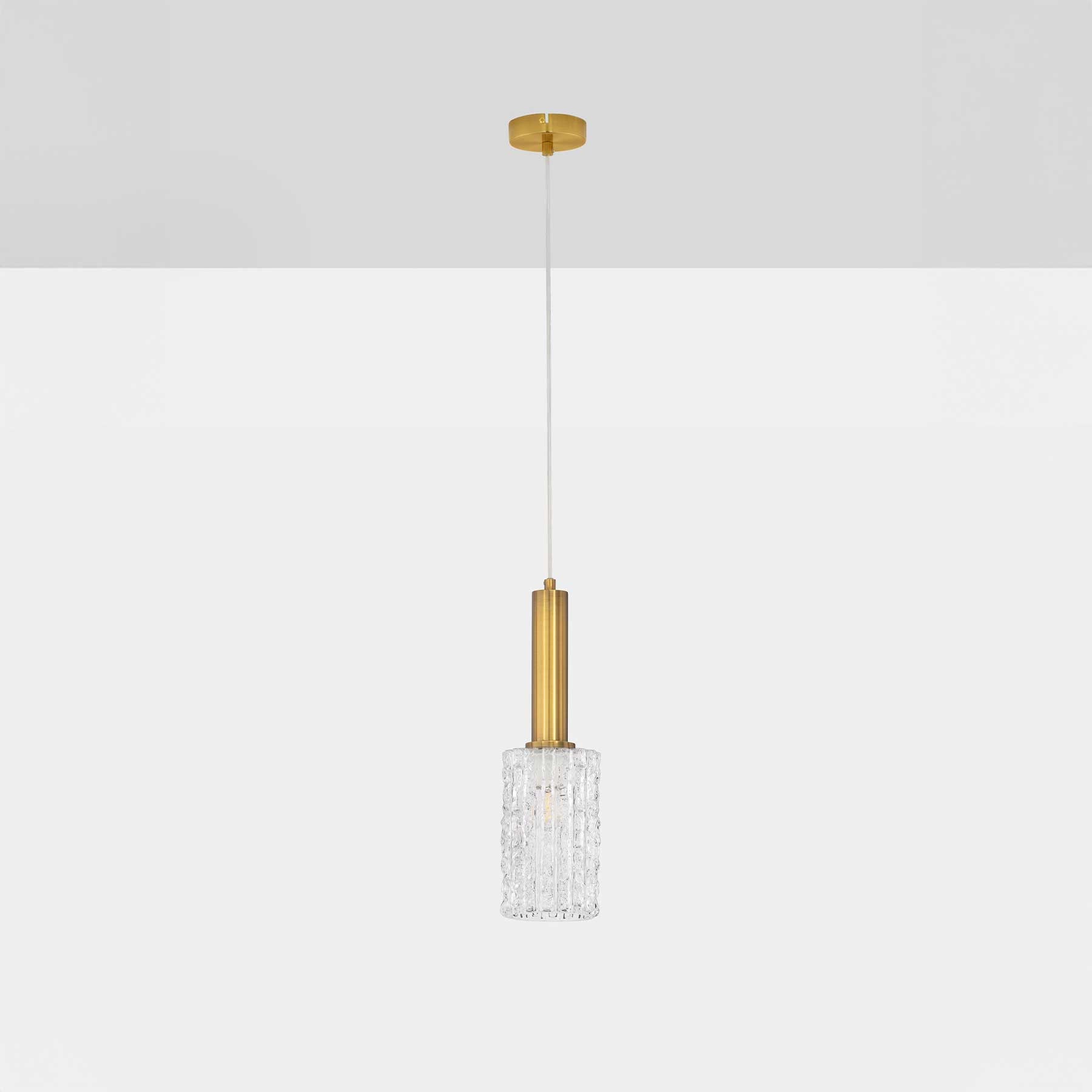 Szklana oprawa wisząca Nova Luce Certa E27