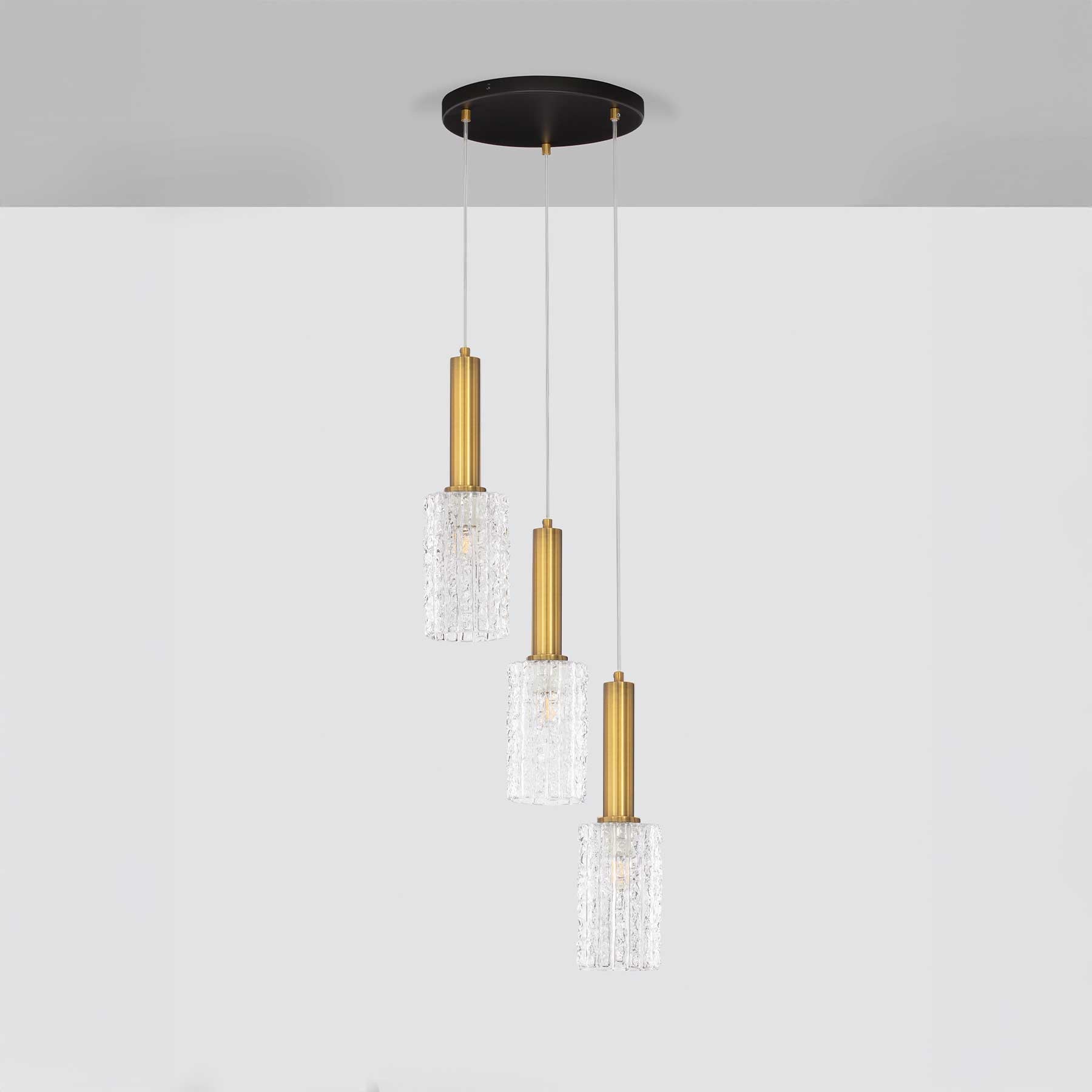 Szklana oprawa wisząca Nova Luce Certa E27